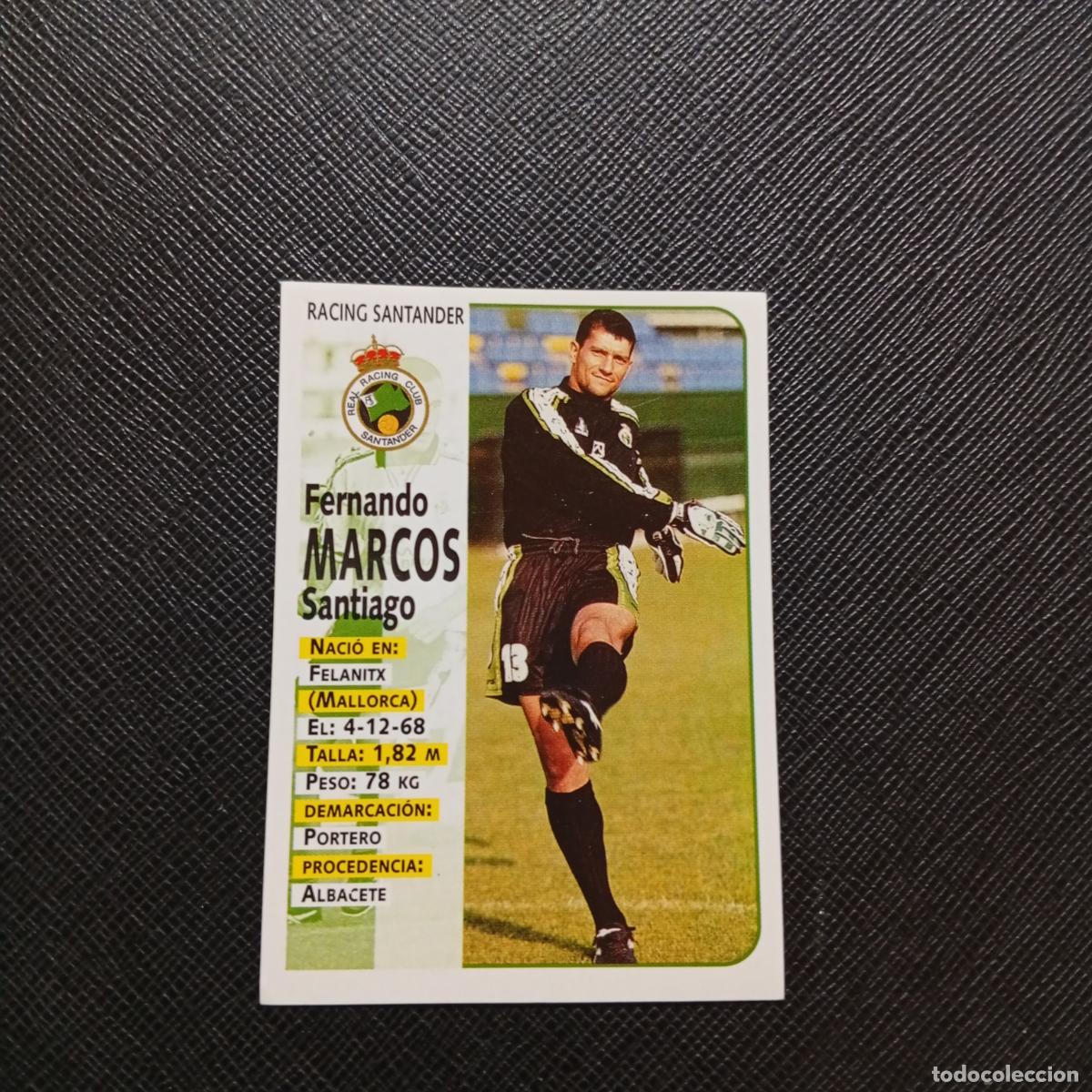 Cromos de F&uacute;tbol: 293 MARCOS RACING SANTANDER PANINI 1998 1999 CROMO FUTBOL 98 99 - SIN PEGAR - A67 PG523