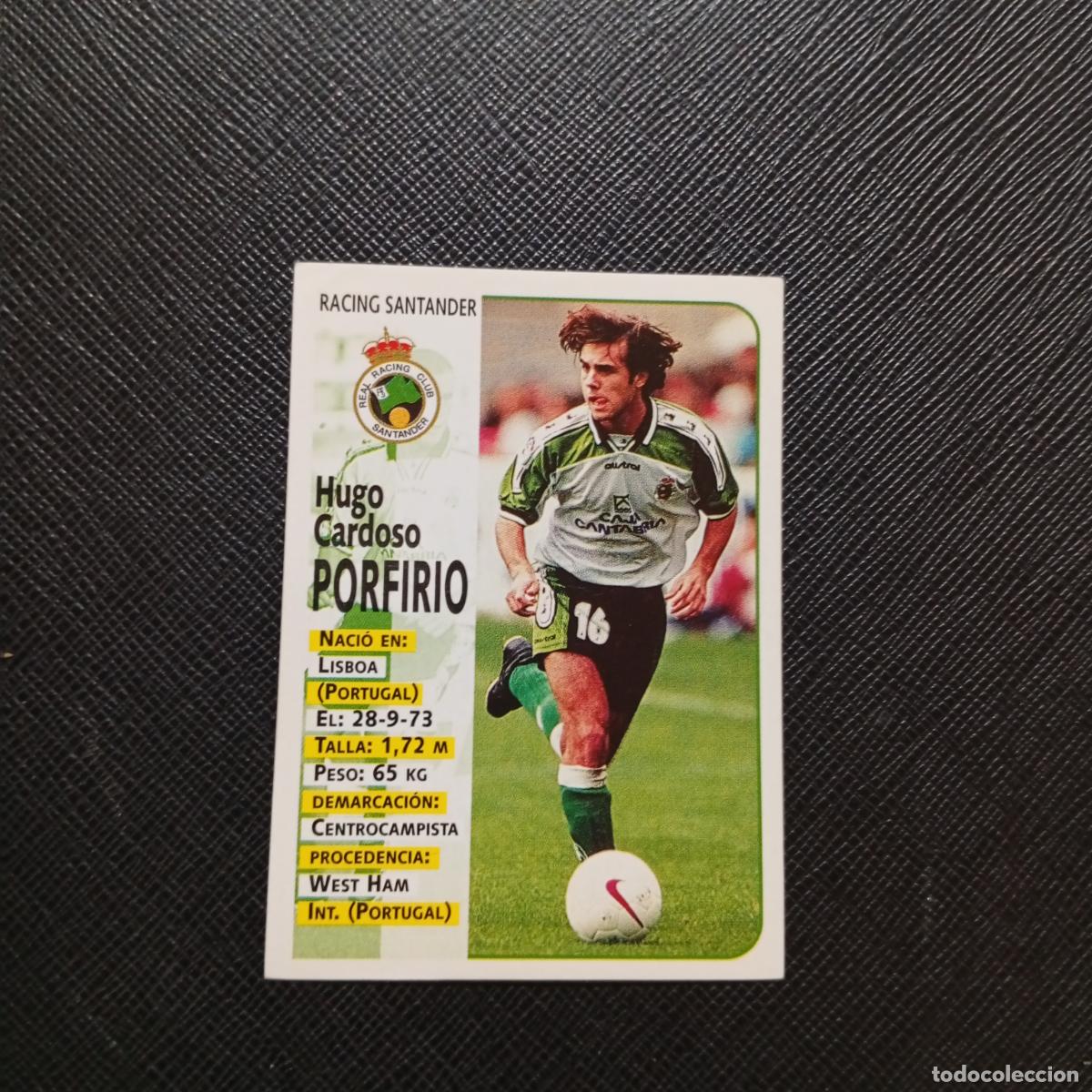Cromos de F&uacute;tbol: 290 PORFIRIO RACING SANTANDER PANINI 1998 1999 CROMO FUTBOL 98 99 - SIN PEGAR - A67 PG523