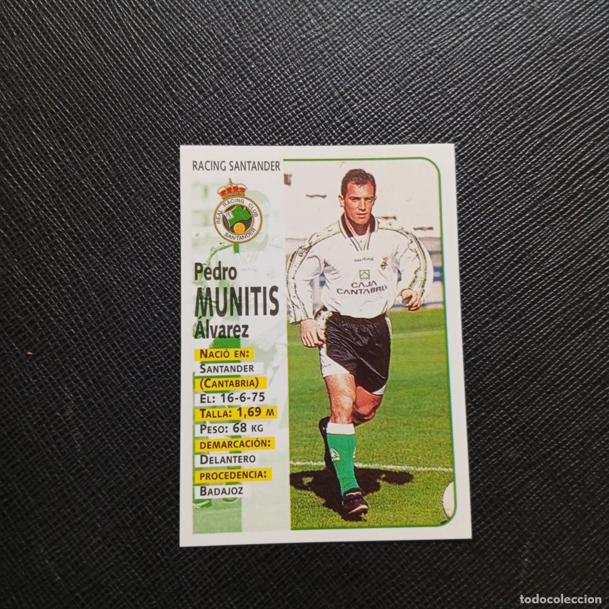 Cromos de F&uacute;tbol: 291 MUNITIS RACING SANTANDER PANINI 1998 1999 CROMO FUTBOL 98 99 - - A67 PG523 - VER TRASERA
