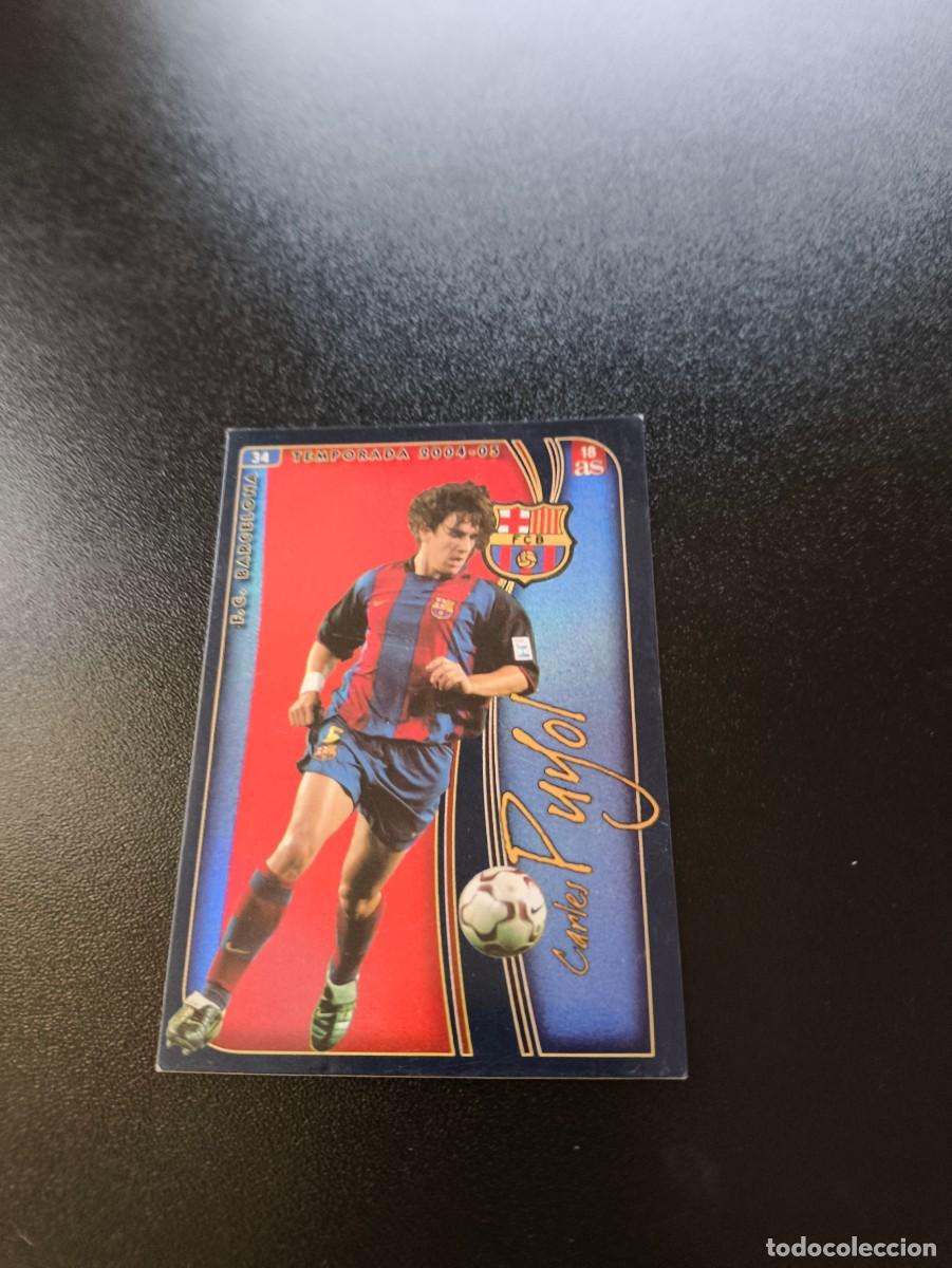 Cromos de F&uacute;tbol: 34 CARLES PUYOL BARCELONA FICHAS LIGA 18 VERSION AS 04 05 2004 2005 MUNDICROMO NO PANINI ESTE