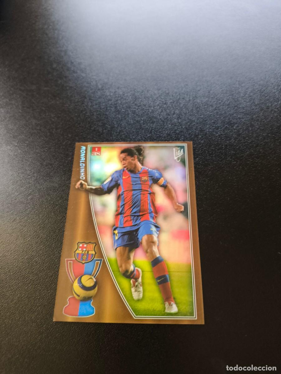 Cromos de F&uacute;tbol: 1 DIARIO AS MUNDICROMO 2005 2006 05 06 FICHAS LIGA RONALDINHO 22 BARCELONA BAR&Ccedil;A NO PANINI ESTE