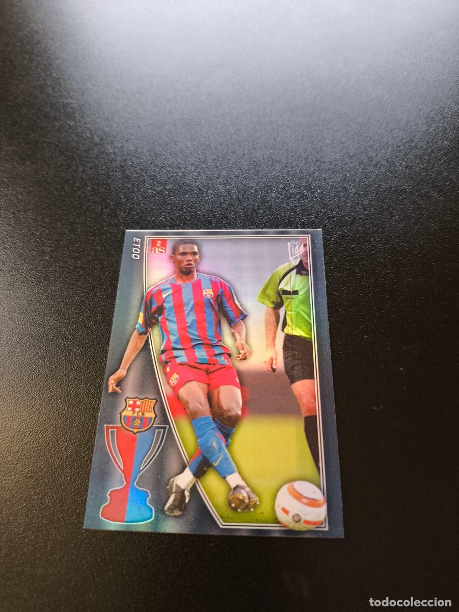 Cromos de F&uacute;tbol: 2 DIARIO AS MUNDICROMO 2005 2006 05 06 FICHAS LIGA ETOO ETO'O N&ordm; 24 BARCELONA BAR&Ccedil;A NO PANINI ESTE