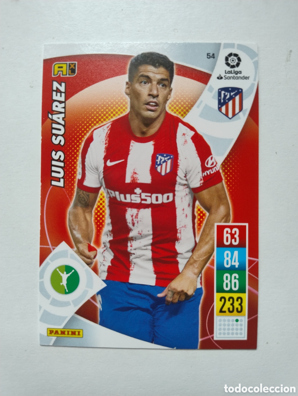 Cromos de F&uacute;tbol: 54 - Luis Su&aacute;rez - Atl&eacute;tico de Madrid - Adrenalyn XL Liga 2021 - 2022