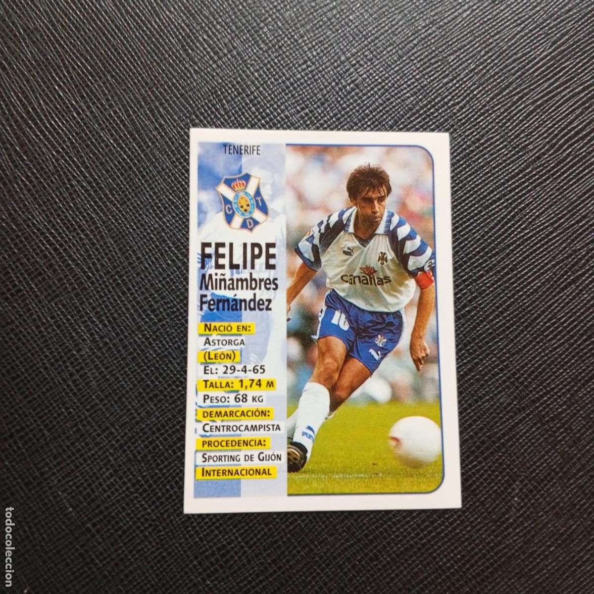 Cromos de F&uacute;tbol: 305 FELIPE TENERIFE PANINI 1998 1999 CROMO FUTBOL 98 99 - SIN PEGAR - A67 PG532