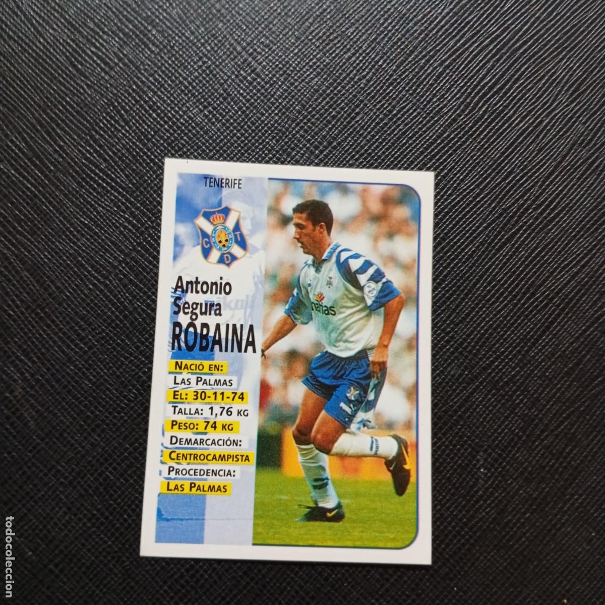 Cromos de F&uacute;tbol: 308 ROBAINA TENERIFE PANINI 1998 1999 CROMO FUTBOL 98 99 - SIN PEGAR - A67 PG532 -
