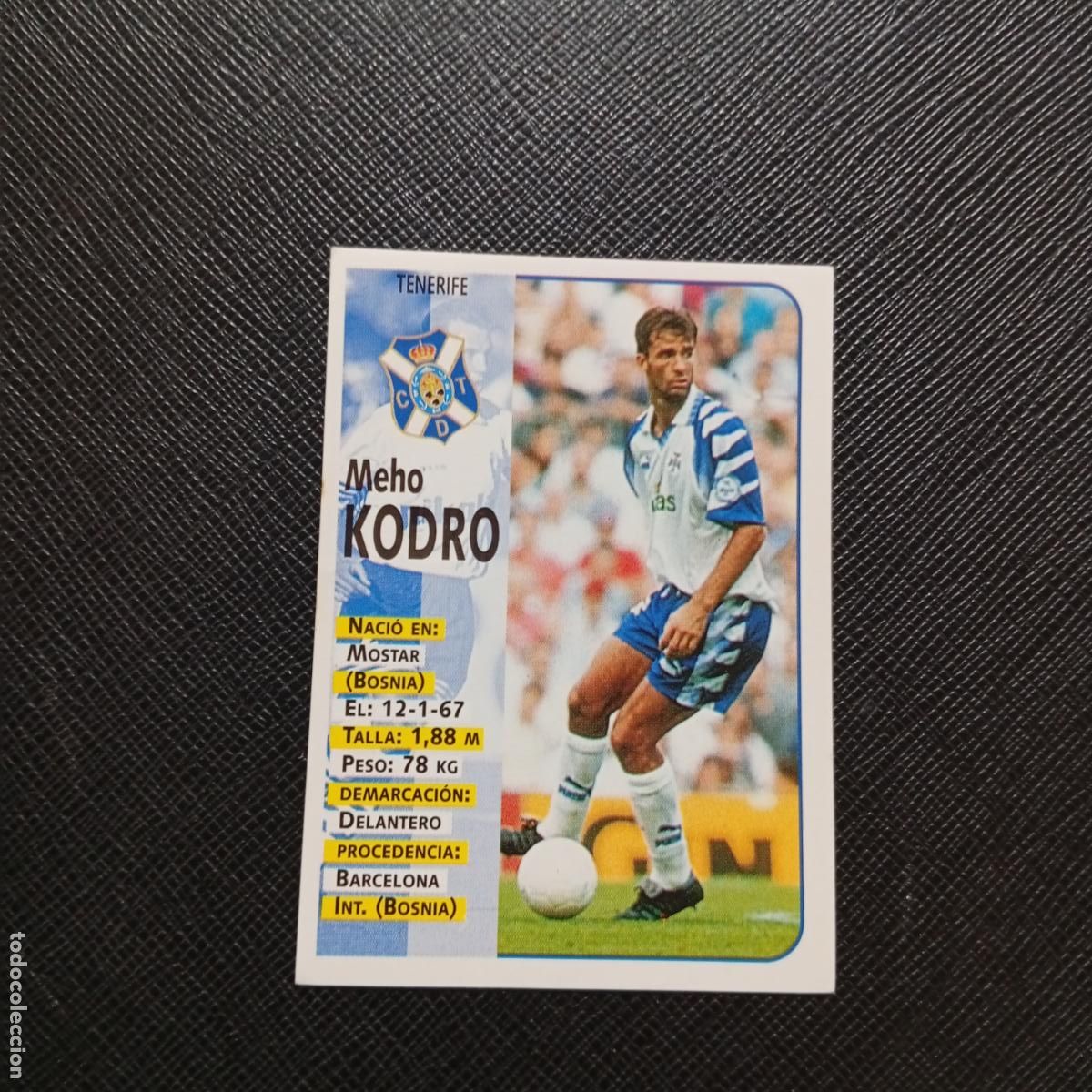 Cromos de F&uacute;tbol: 309 KODRO TENERIFE PANINI 1998 1999 CROMO FUTBOL 98 99 - SIN PEGAR - A67 PG532 -