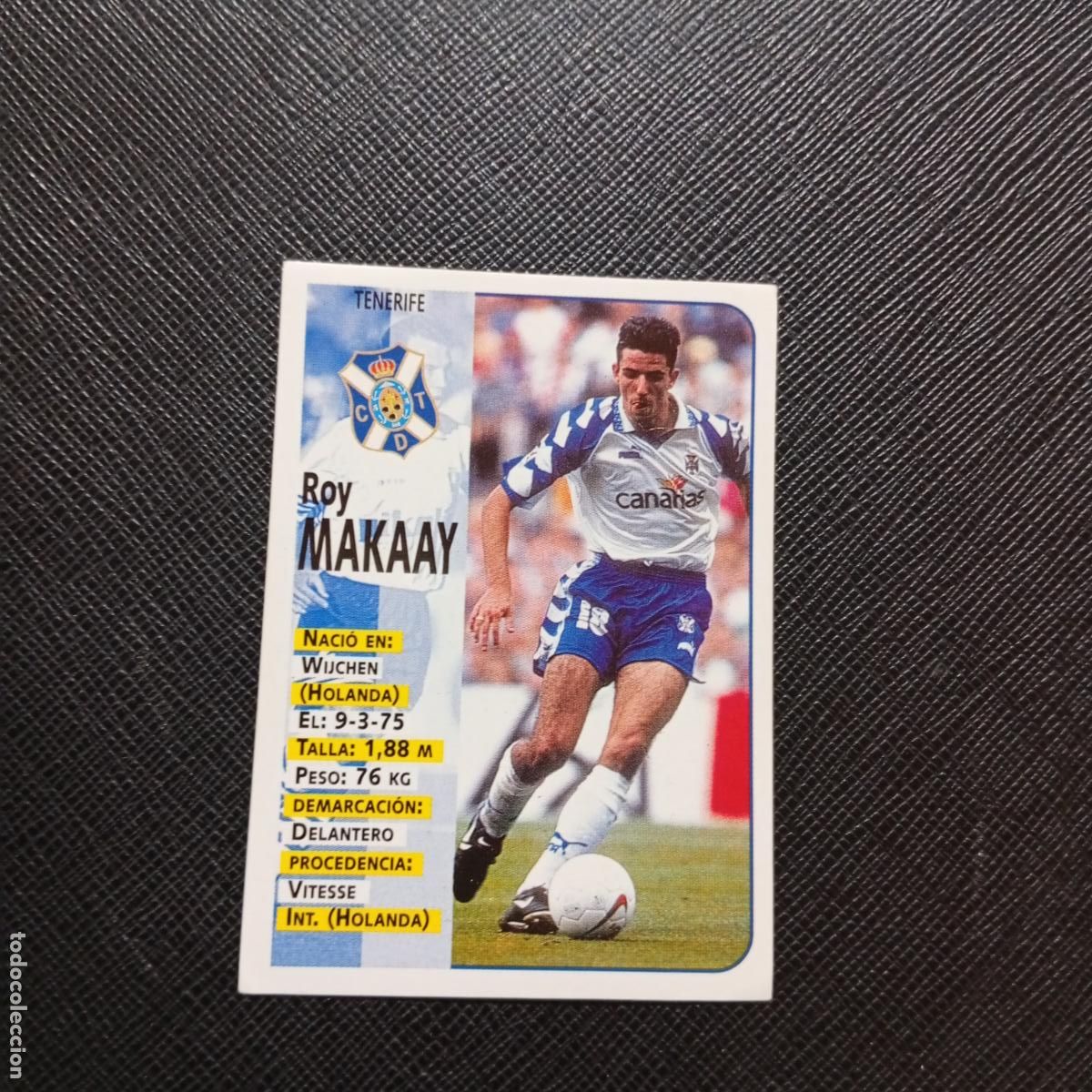 Cromos de F&uacute;tbol: 310 MAKAAY TENERIFE PANINI 1998 1999 CROMO FUTBOL 98 99 - SIN PEGAR - A67 PG532 -
