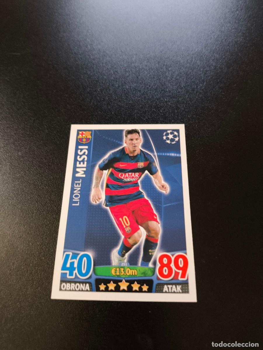 Cromos de F&uacute;tbol: 251 MESSI BARCELONA TOPPS MATCH ATTAX 2015 2016 CROMO 15 16 FUTBOL NO PANINI LIGA ESTE