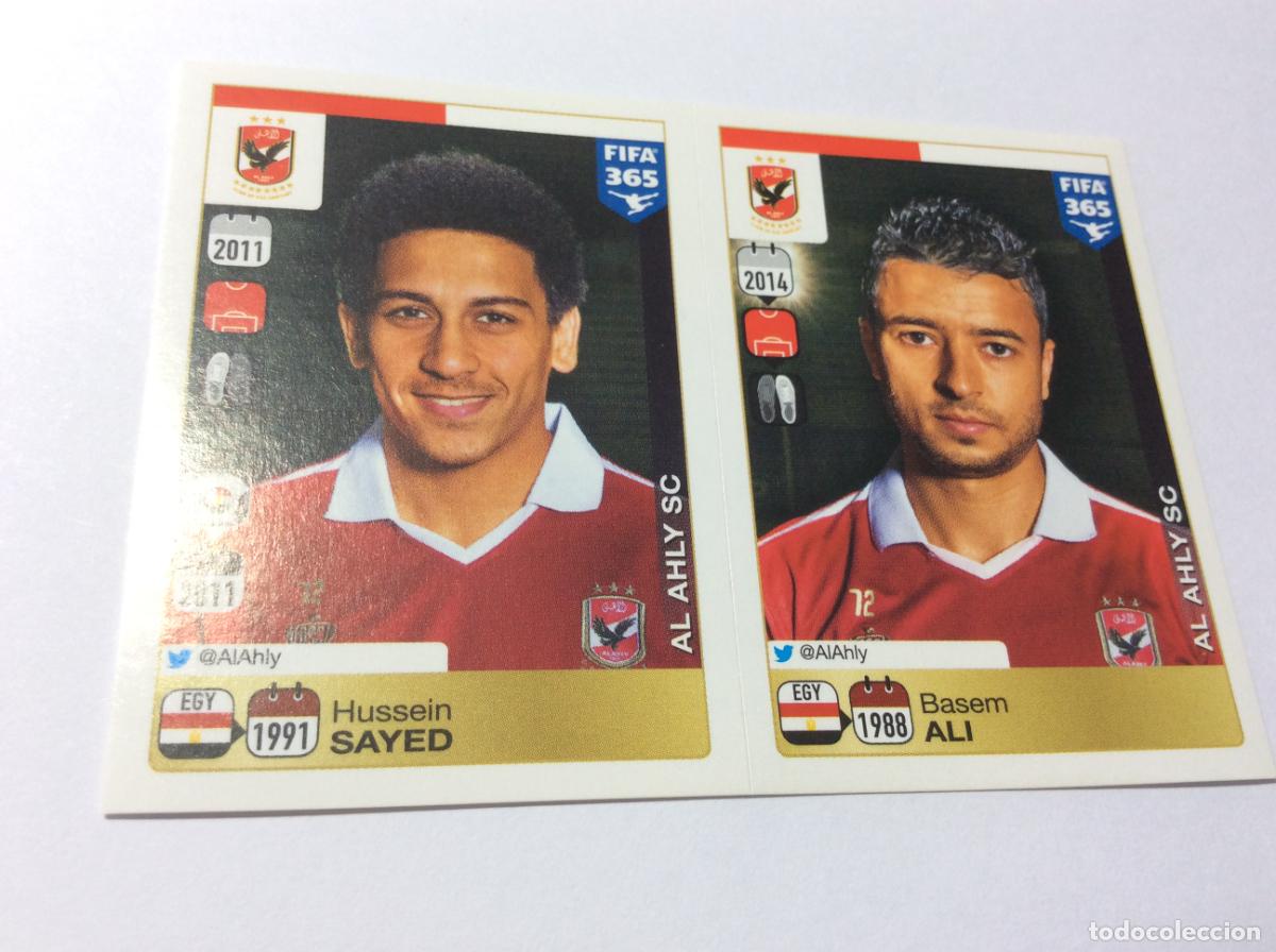 Cromos de F&uacute;tbol: 288 289 Hussein Sayed Basem Ali Al Ahly SC FIFA 365 2015 2016 PANINI