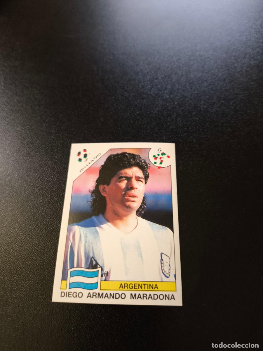 Cartes &agrave; collectionner de Football: 224 MARADONA ARGENTINA 1990 CROMO STICKER WORLD CUP STORY HISTORIA COPA MUNDO PANINI