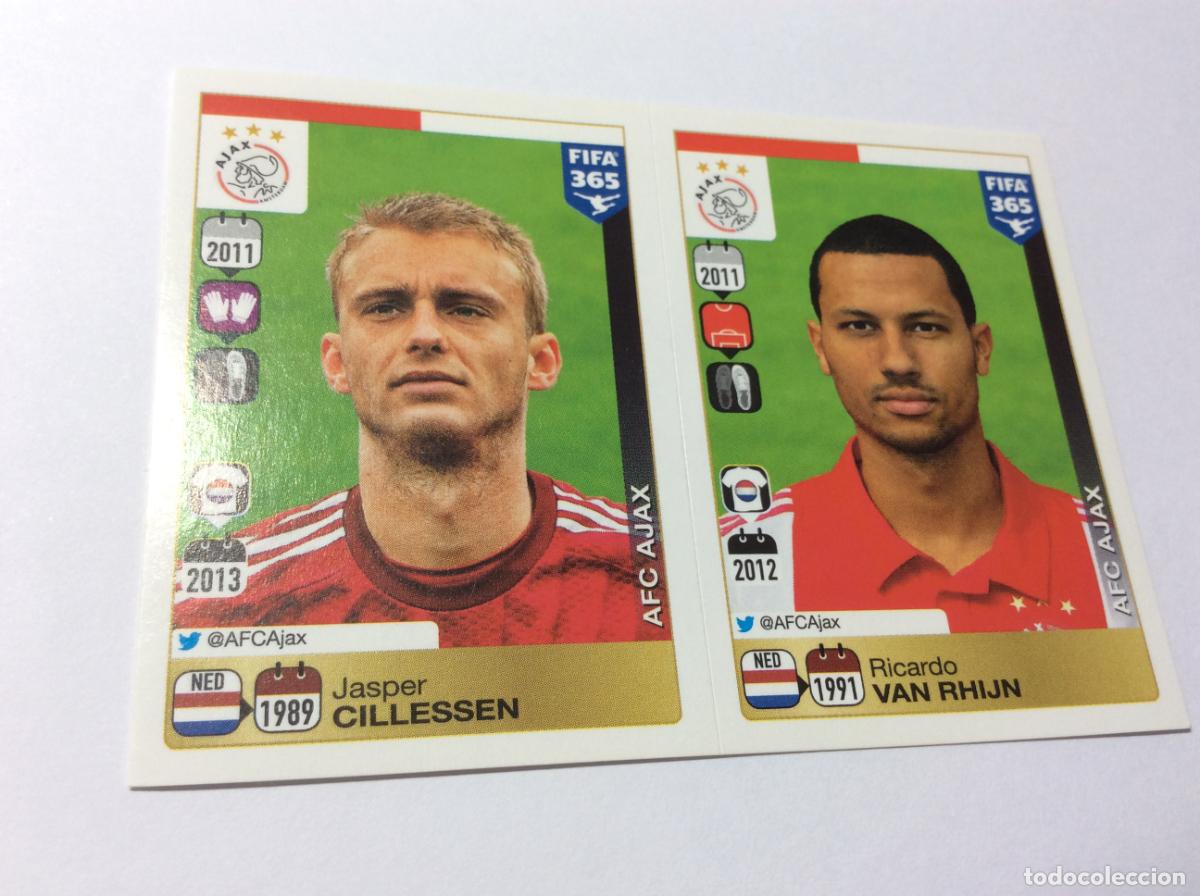 Cartes &agrave; collectionner de Football: 642 643 Jasper Cillessen Ricardo van Rhijn Ajax FIFA 365 2015 2016 PANINI