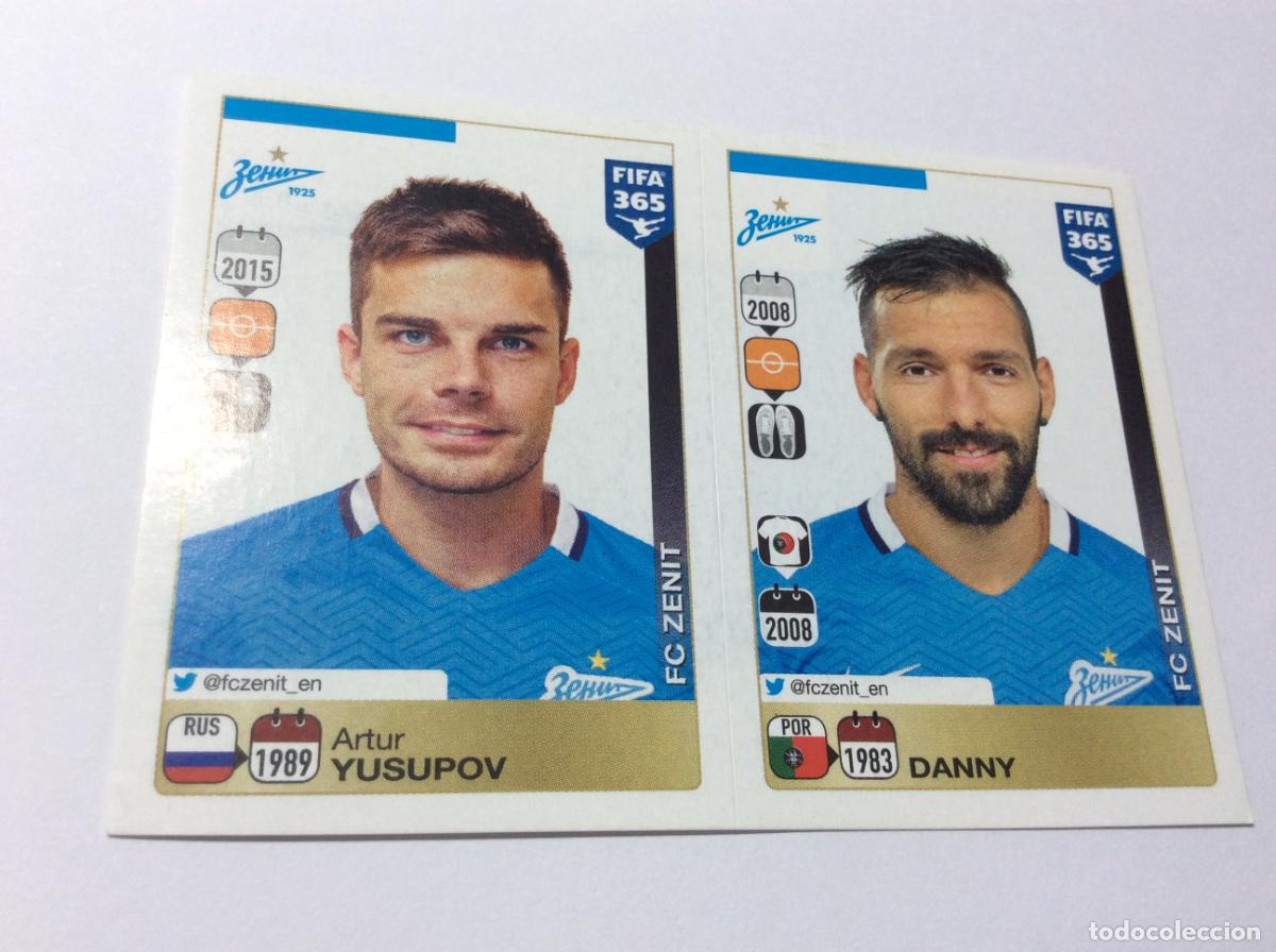 Cromos de F&uacute;tbol: 755 756 Artur Yusupov Danny FC Zenit FIFA 365 2015 2016 PANINI