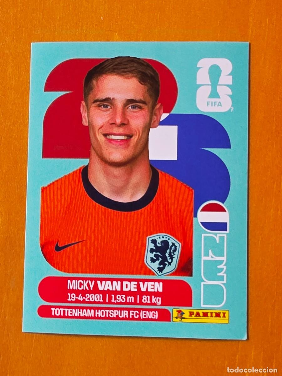 Cartes &agrave; collectionner de Football: NED 4 Micky Van de Ven, Pa&iacute;ses Bajos Holanda, Panini FIFA World Cup Mundial 2026 Sticker