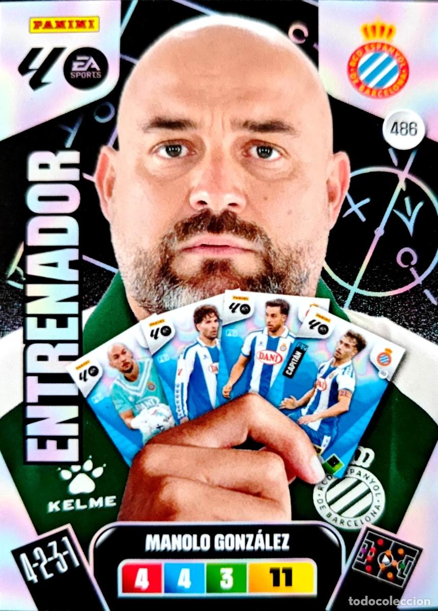 Cromos de F&uacute;tbol: 486 Manolo Gonzalez - RCD Espanyol - ENTRENADOR - PANINI ADRENALYN La Liga 2025 2026 25 26