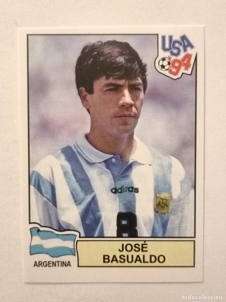 Cromos de F&uacute;tbol: JOSE BASUALDO (ARGENTINA) MUNDIAL USA 94 PANINI