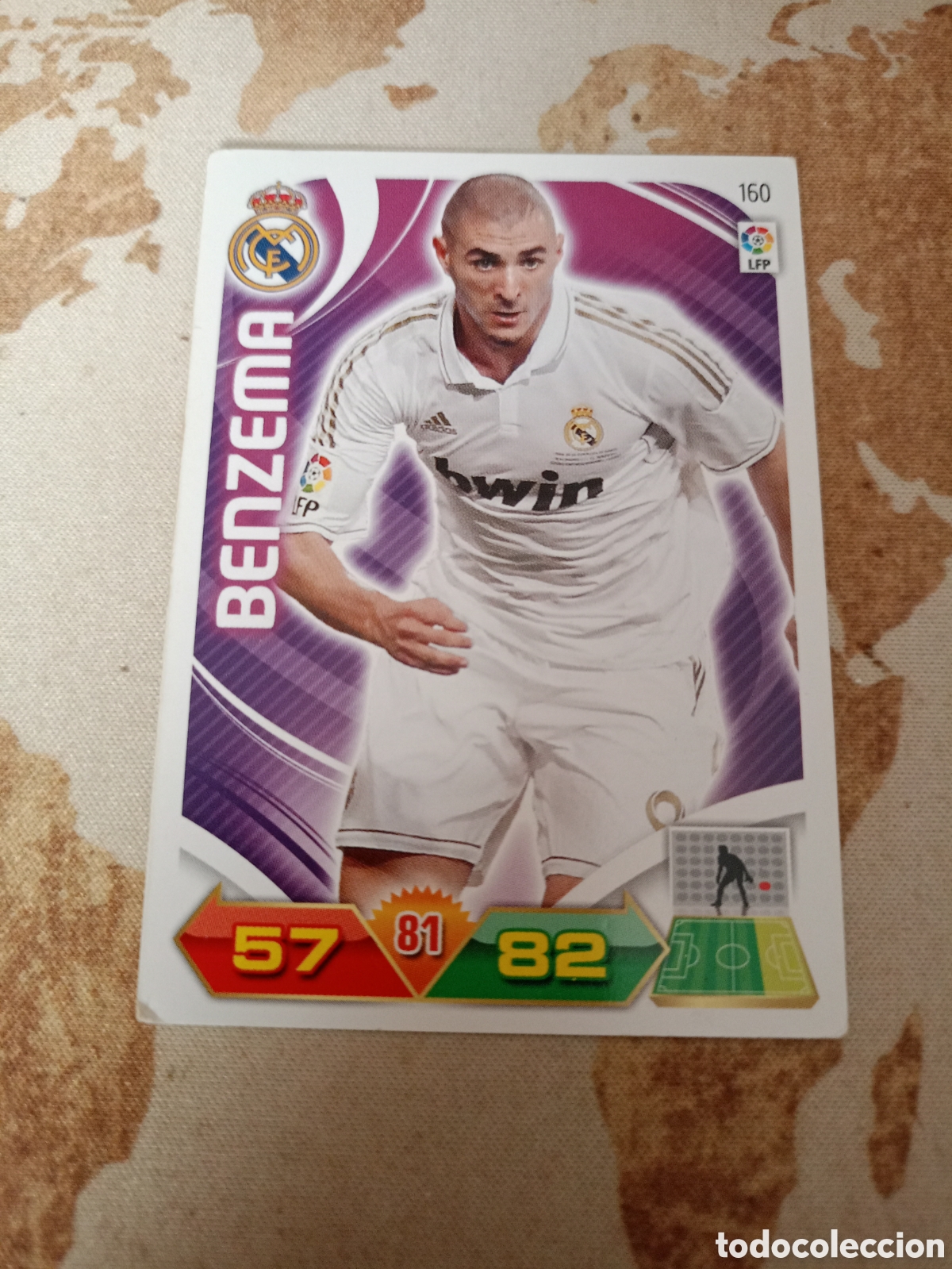 Cromos de F&uacute;tbol: # Real Madrid 160 BENZEMA Adrenalyn 2011-12