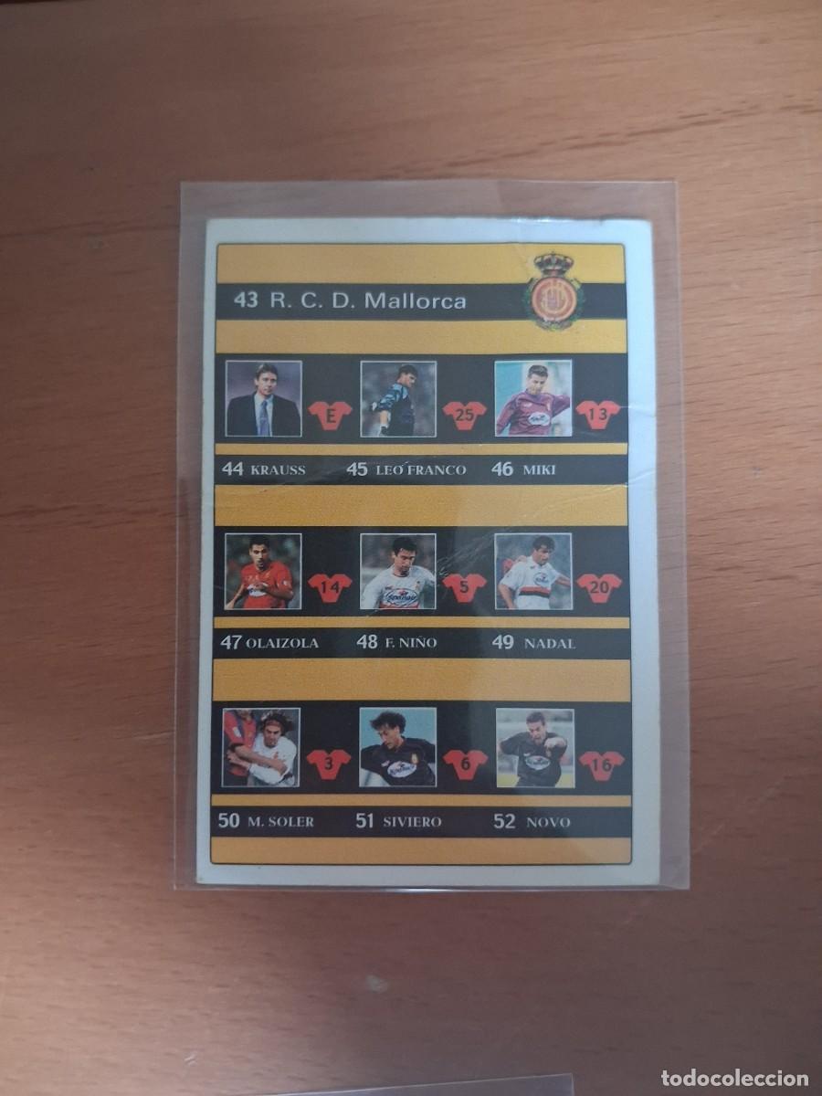 Cromos de F&uacute;tbol: Fichas de la Liga de Mundicromo 2001 2002 01 02 RCD Mallorca 63 Indice