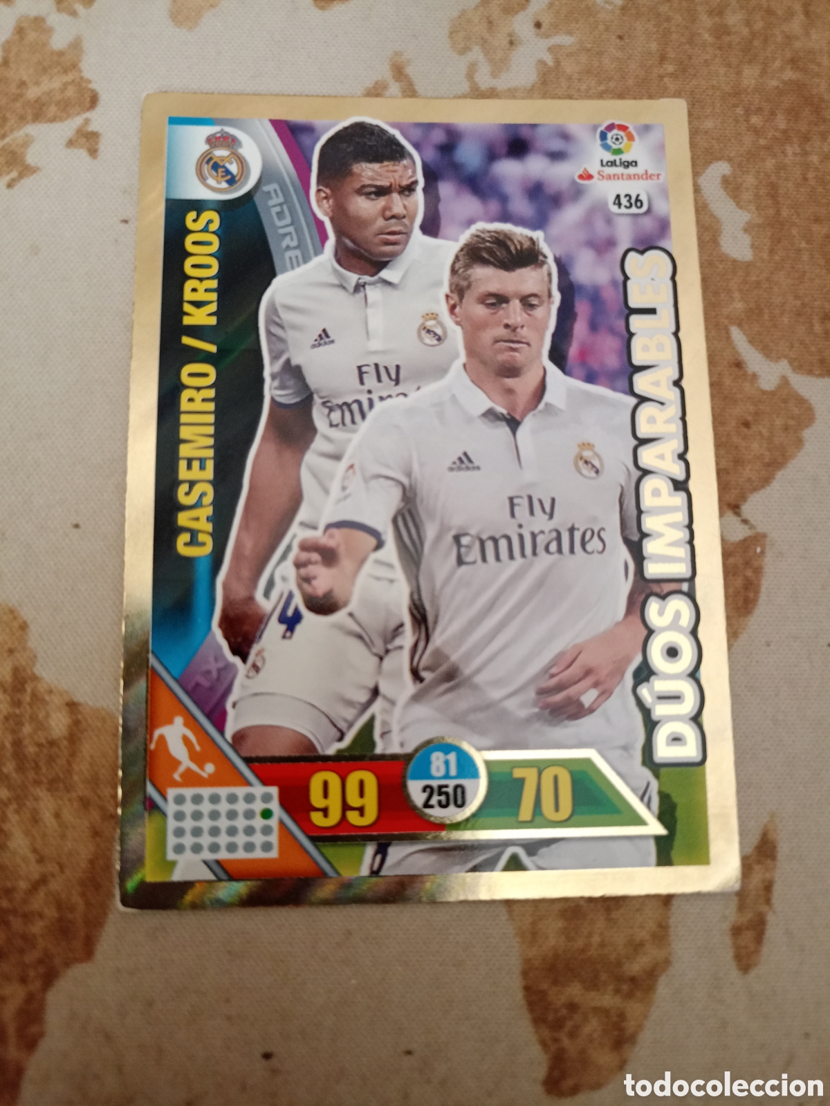 Cromos de F&uacute;tbol: # D&uacute;os Imparables 436 CASEMIRO / KROOS Adrenalyn 2016-17