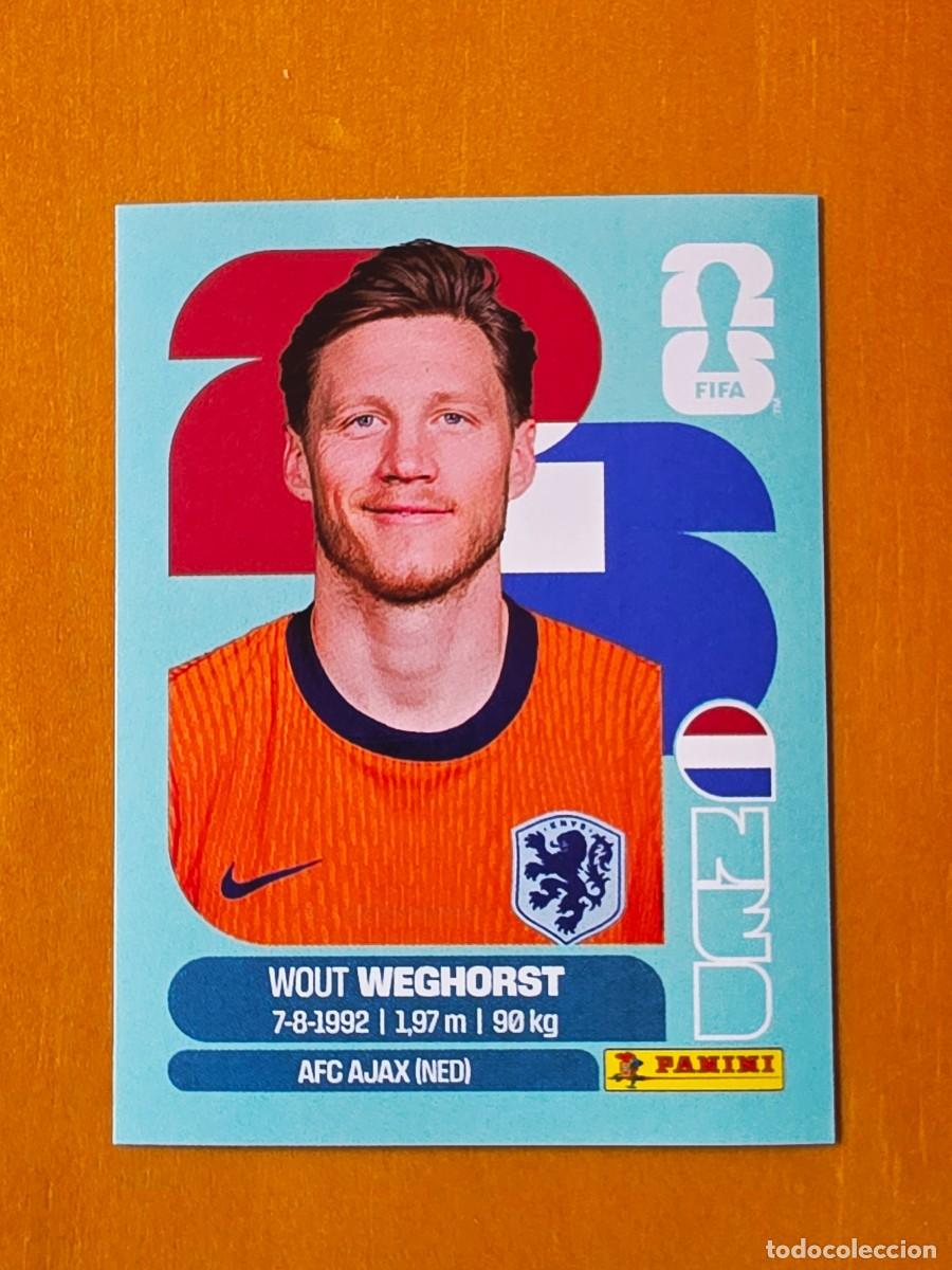 Cromos de F&uacute;tbol: NED 19 Wout Weghorst, Pa&iacute;ses Bajos Holanda, Panini FIFA World Cup Mundial 2026 Sticker