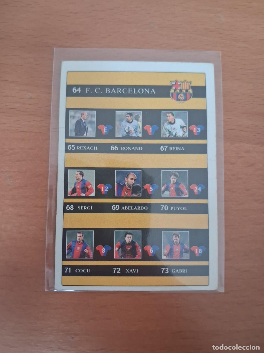 Cromos de F&uacute;tbol: Fichas de la Liga de Mundicromo 2001 2002 01 02 FC Barcelona 84 Indice