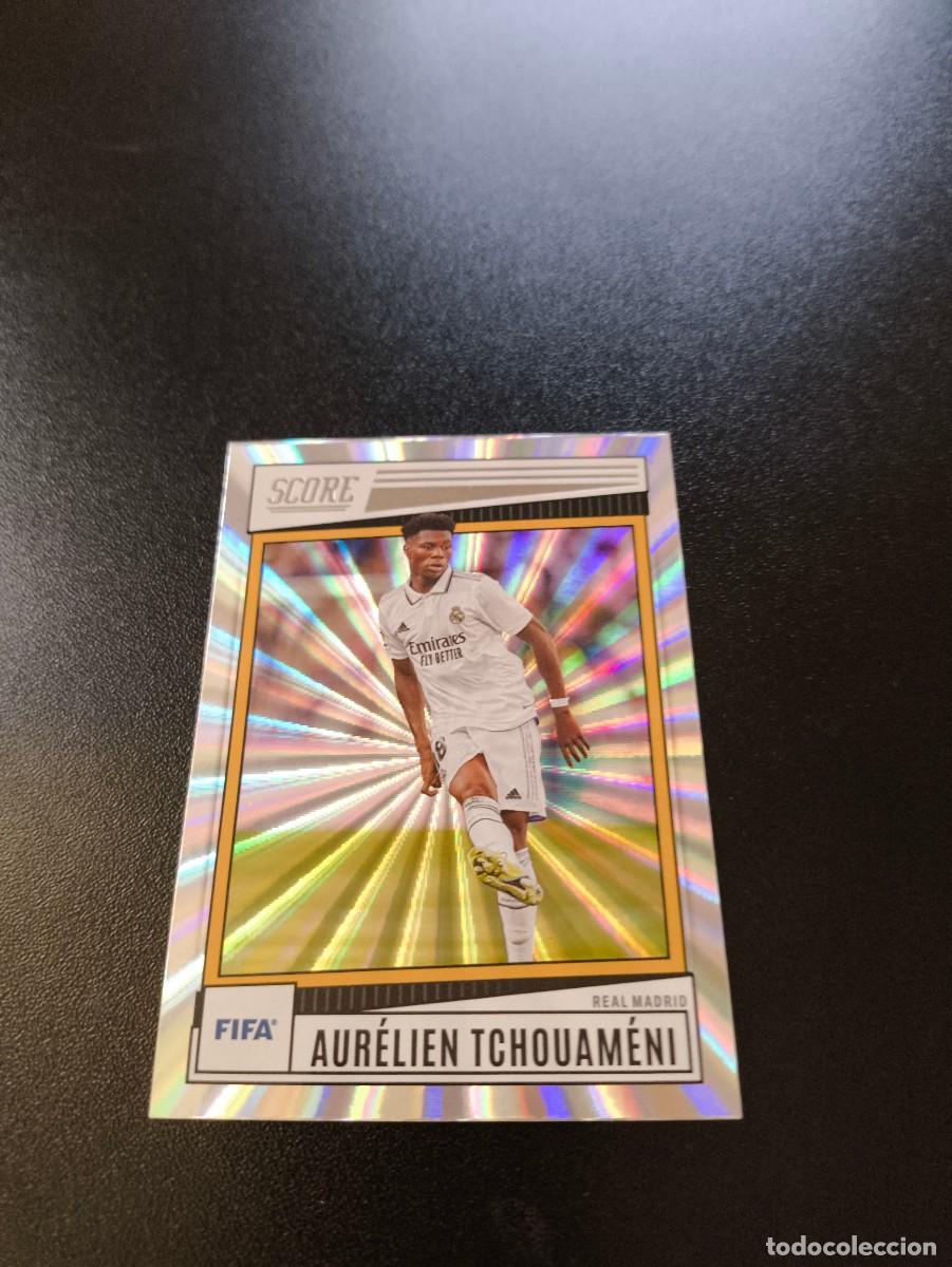 Cromos de F&uacute;tbol: 146 TCHOUAMENI REAL MADRID VERSION SILVER EXPLOSION PANINI 22 23 SCORE FIFA 2022 2023 NO LIGA ESTE