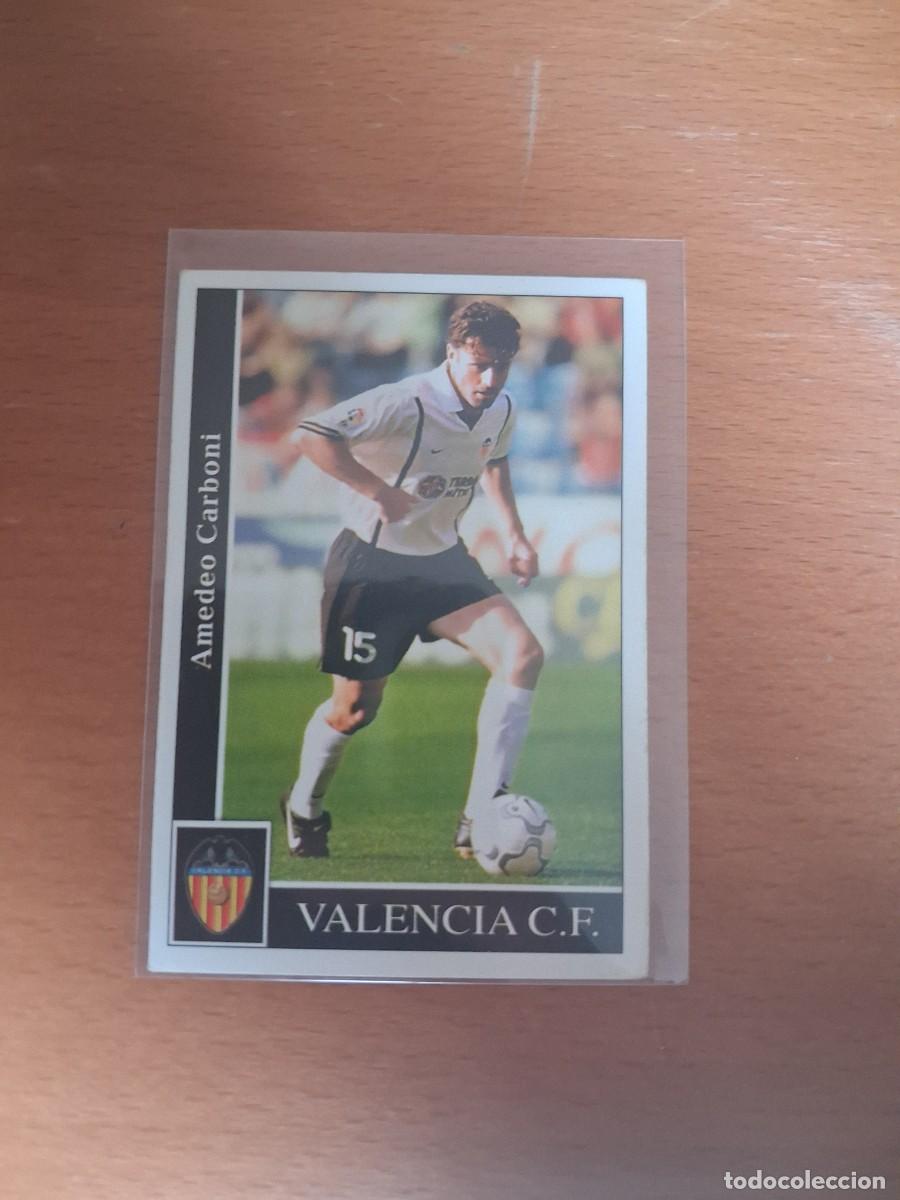 Cromos de F&uacute;tbol: Fichas de la Liga de Mundicromo 2001 2002 01 02 Valencia CF 92 Carboni