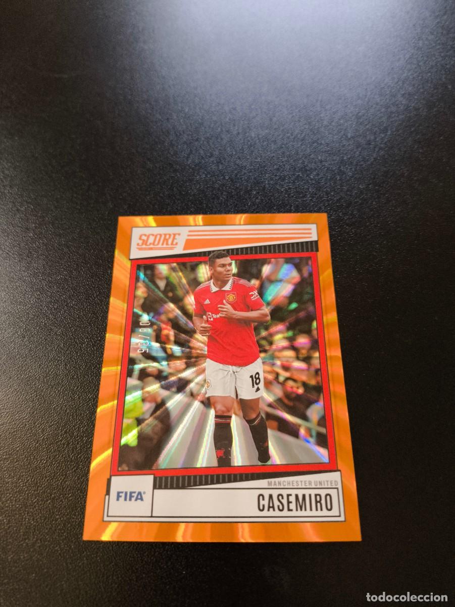 Cromos de F&uacute;tbol: 186 CASEMIRO MANCHESTER UNITED ORANGE EXPLOSION 06/35 PANINI 22 23 SCORE FIFA 2022 2023 NO LIGA ESTE
