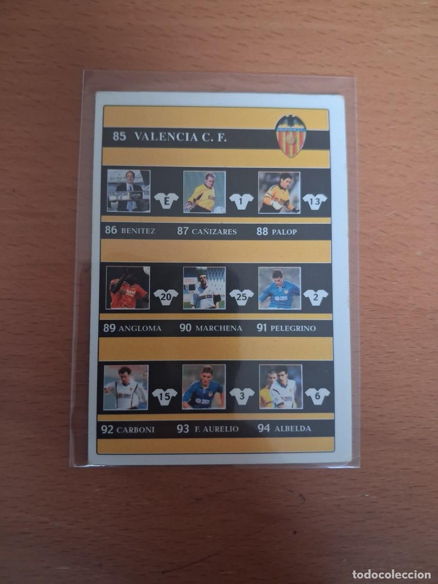 Cromos de F&uacute;tbol: Fichas de la Liga de Mundicromo 2001 2002 01 02 Valencia CF 105 Indice