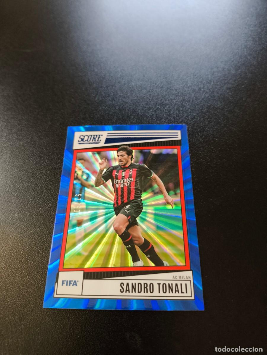 Figurine di Calcio: 8 SANDRO TONALI MILAN BLUE LASER EXPLOSION 53/60 PANINI 22 23 SCORE FIFA 2022 2023 NO LIGA ESTE