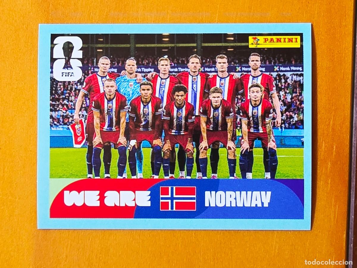 Figurine di Calcio: NOR 13 Alineaci&oacute;n equipo plantilla, Noruega, Panini FIFA World Cup Mundial 2026 Sticker