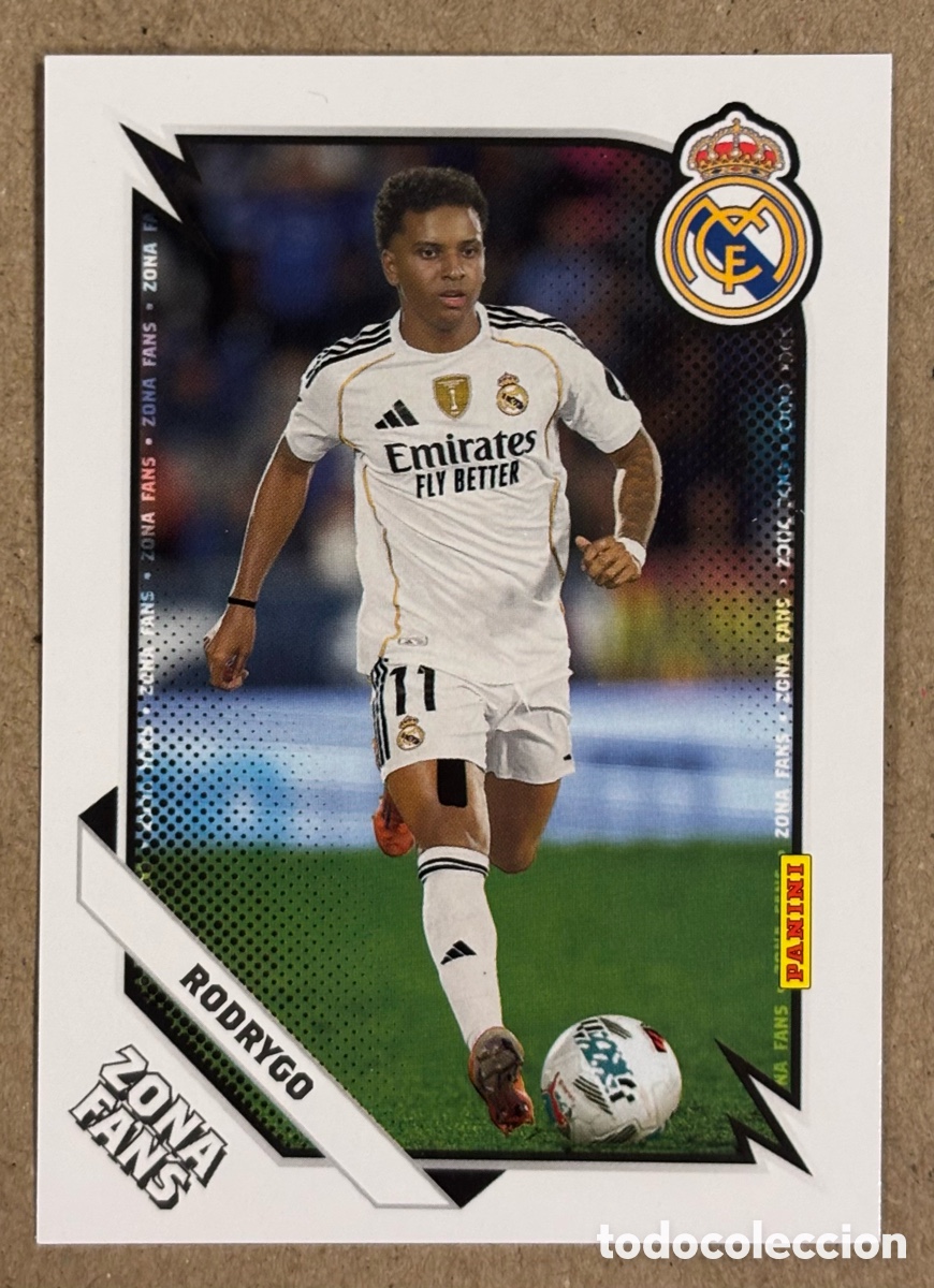 Figurine di Calcio: TCHOUAMENI (REAL MADRID). CARTA ZONA FANS COLECCI&Oacute;N REAL MADRID PANINI CLUB 2025/26.