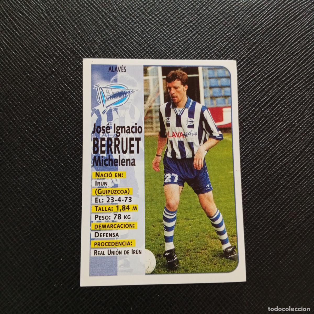 Football Stickers: 315 BERRUET ALAVES PANINI 1998 1999 CROMO FUTBOL 98 99 - SIN PEGAR - A151 PG1