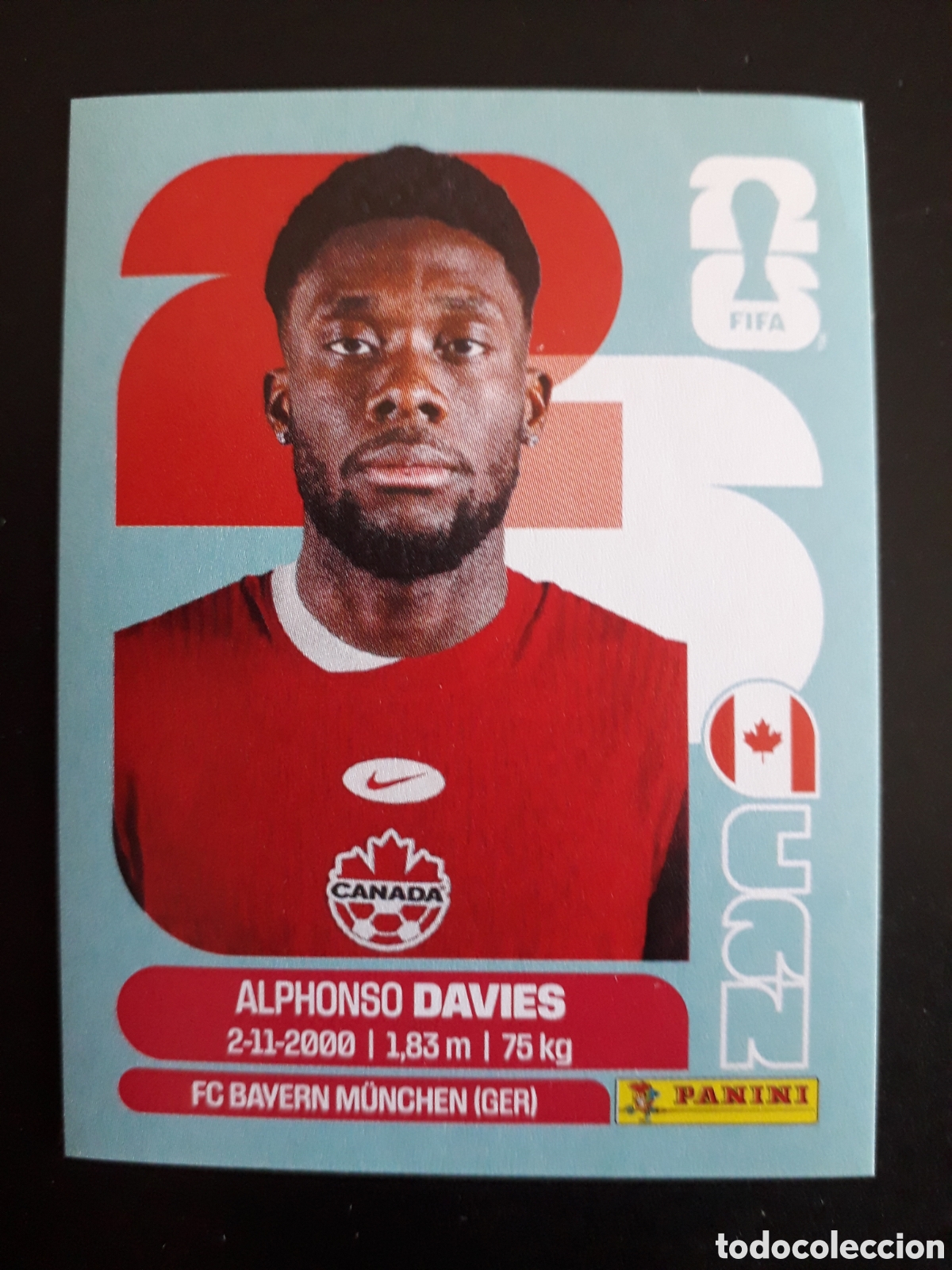 Football Stickers: DAVIES CANAD&Aacute; CAN 3 MUNDIAL F&Uacute;TBOL 2026 FIFA WORLD CUP PANINI SIN PEGAR PEDIDO M&Iacute;NIMO 3&euro;
