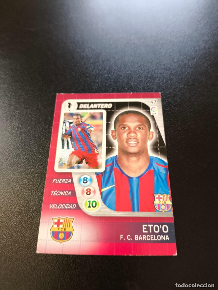 Cromos de F&uacute;tbol: 47 ETO'O BARCELONA DERBY TOTAL 2005 2006 PANINI LIGA 05 06 NO LIGA ESTE MEGACRACKS