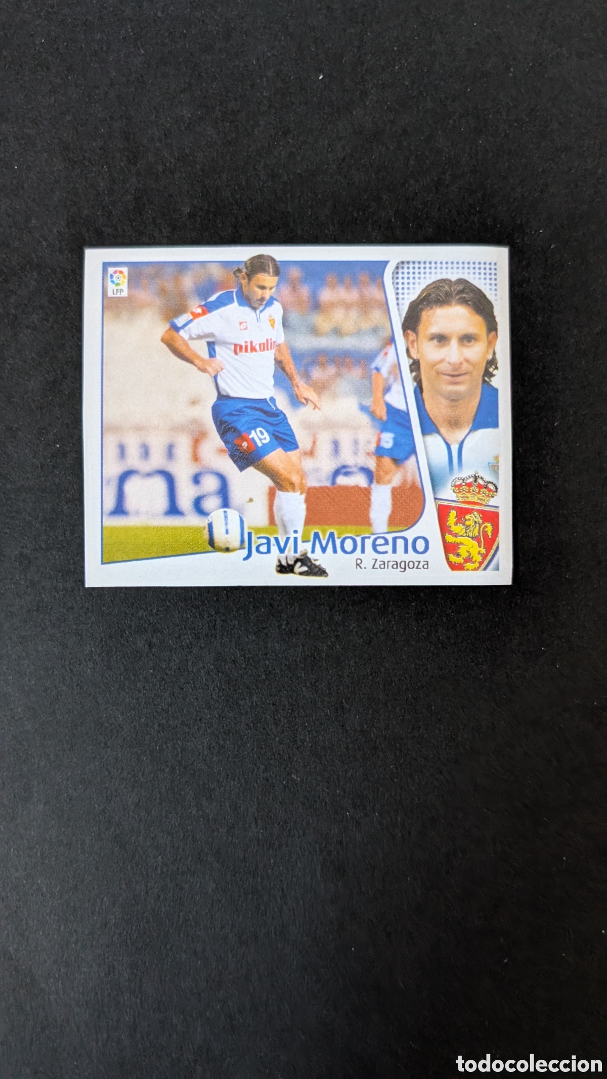 Cartes &agrave; collectionner de Football: JAVI MORENO ZARAGOZA FICHAJE 33 LIGA ESTE 2004/05 04 05 RECORTADO