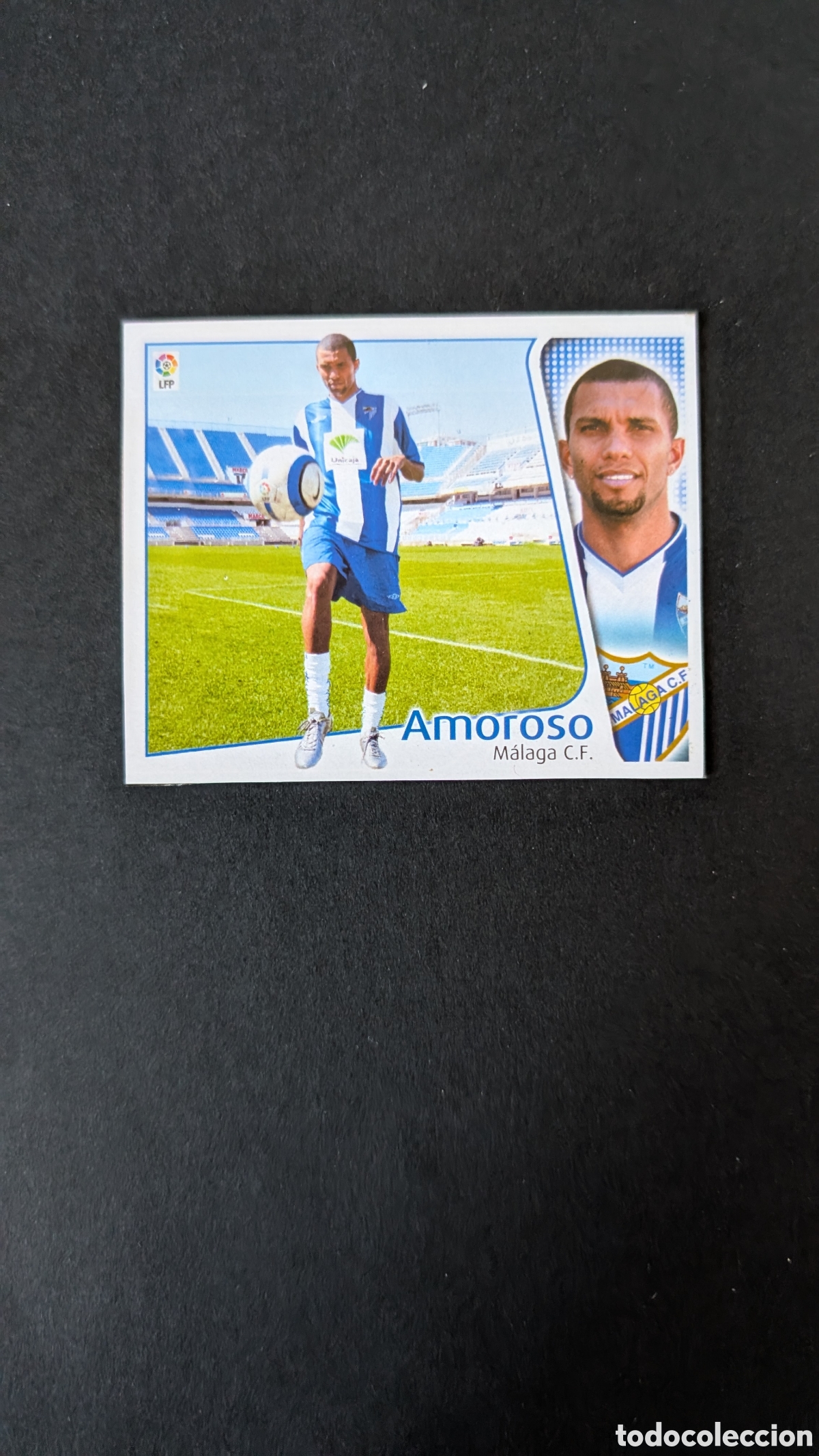 Cartes &agrave; collectionner de Football: AMOROSO MALAGA FICHAJE 35 LIGA ESTE 2004/05 04 05 RECORTADO