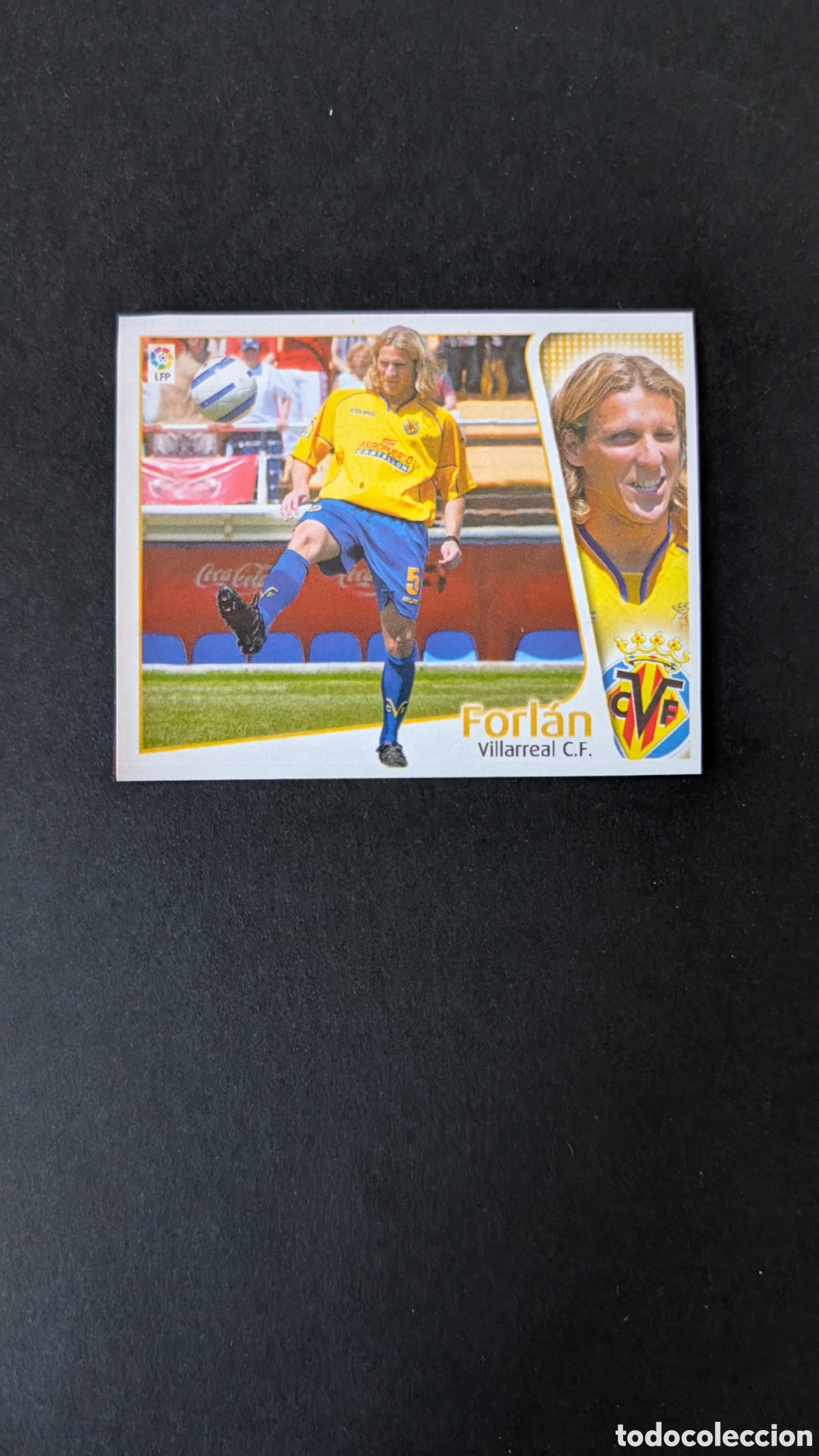 Cartes &agrave; collectionner de Football: FORLAN VILLARREAL FICHAJE 37 LIGA ESTE 2004/05 04 05 RECORTADO