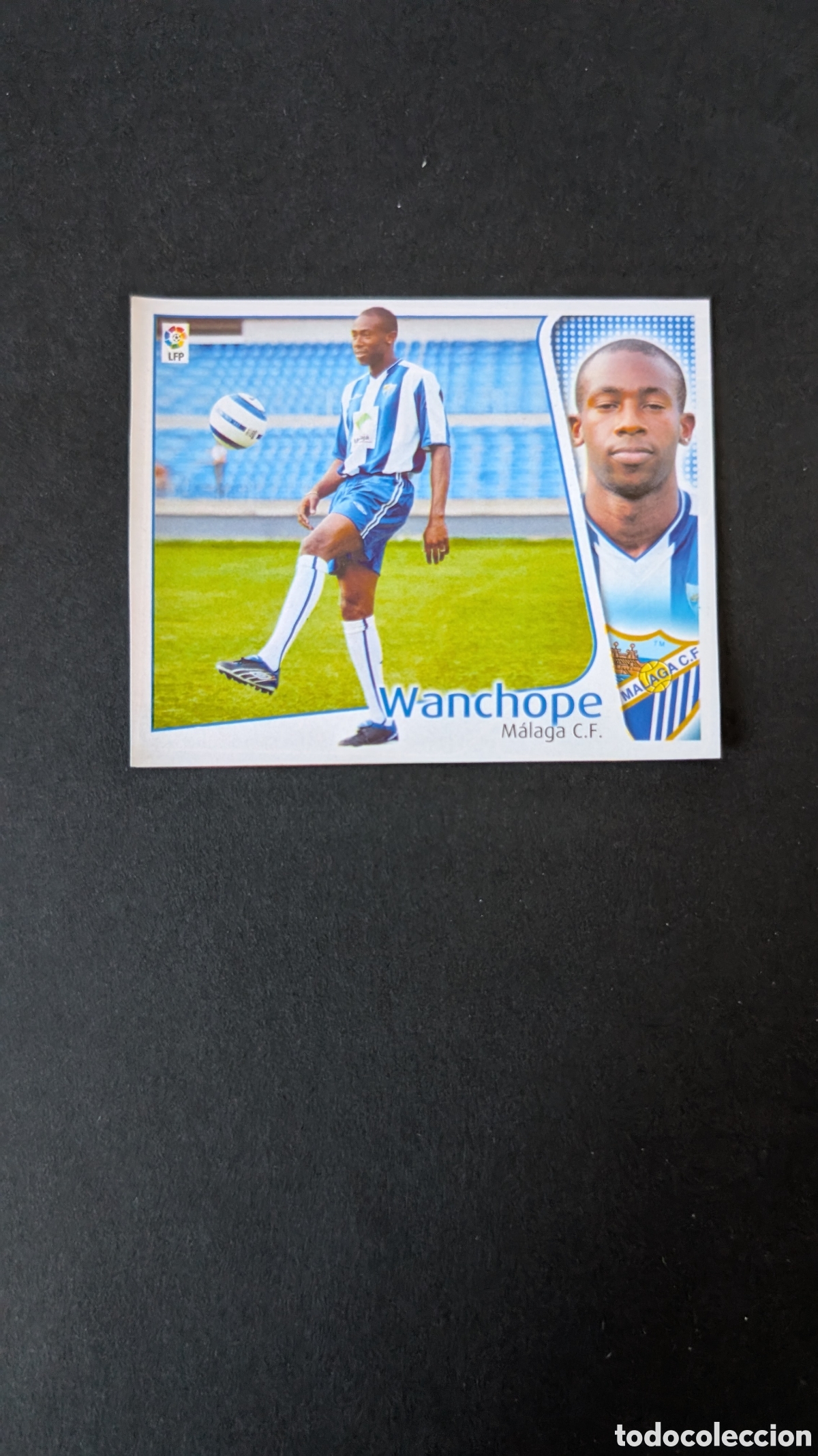 Cartes &agrave; collectionner de Football: WANCHOPE MALAGA FICHAJE 43 LIGA ESTE 2004/05 04 05 RECORTADO