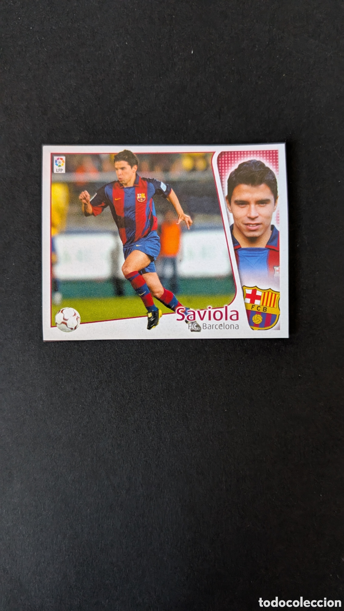 Cromos de F&uacute;tbol: SAVIOLA BAJA BARCELONA LIGA ESTE 2004/05 04 05 RECORTADO
