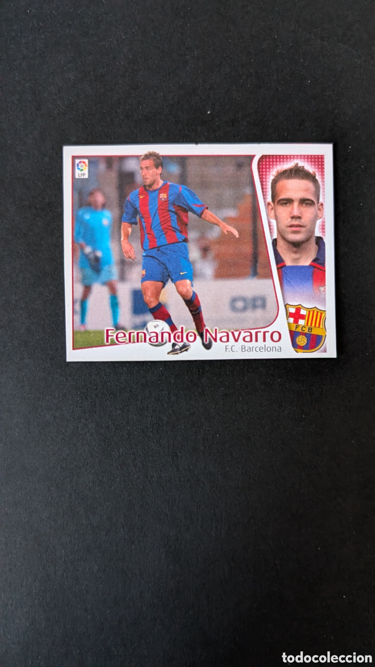 Cromos de F&uacute;tbol: FERNANDO NAVARRO BARCELONA LIGA ESTE 2004/05 04 05 RECORTADO