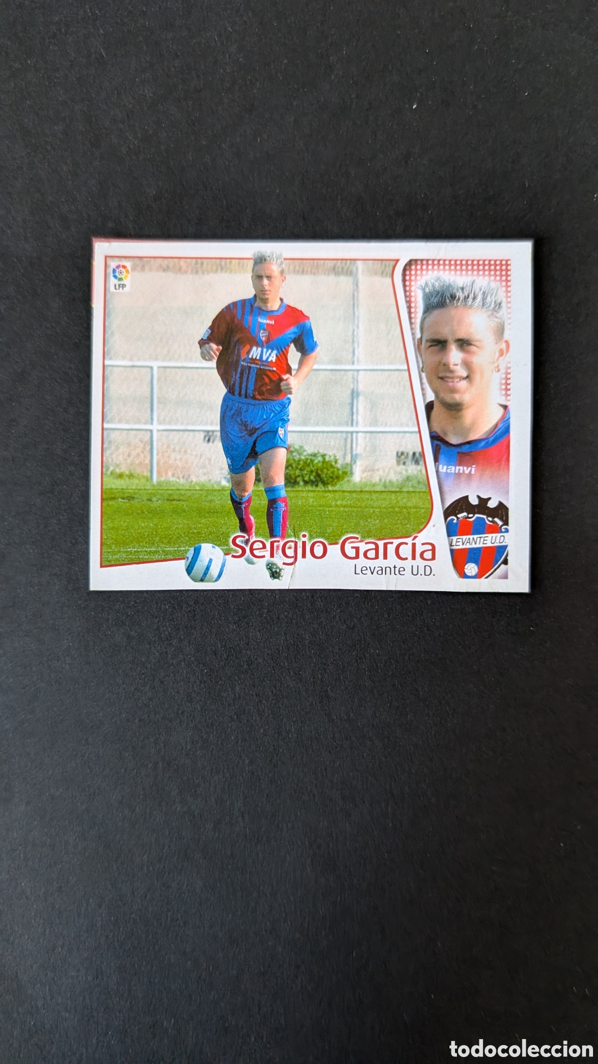 Cromos de F&uacute;tbol: SERGIO GARCIA LEVANTE LIGA ESTE 2004/05 04 05 RECORTADO
