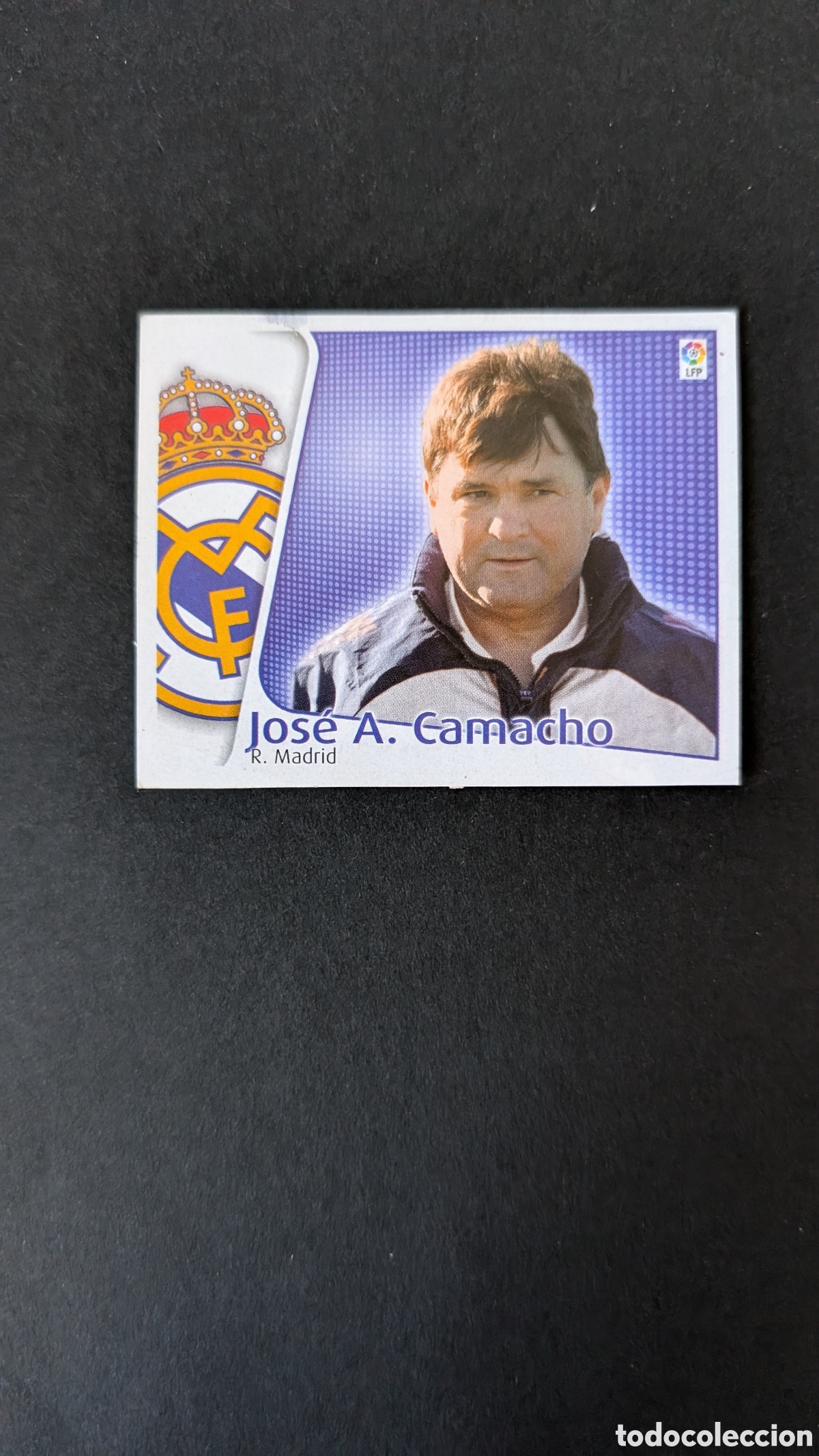 Cromos de F&uacute;tbol: CAMACHO ENTRENADOR BAJA REAL MADRID LIGA ESTE 2004/05 04 05 RECORTADO
