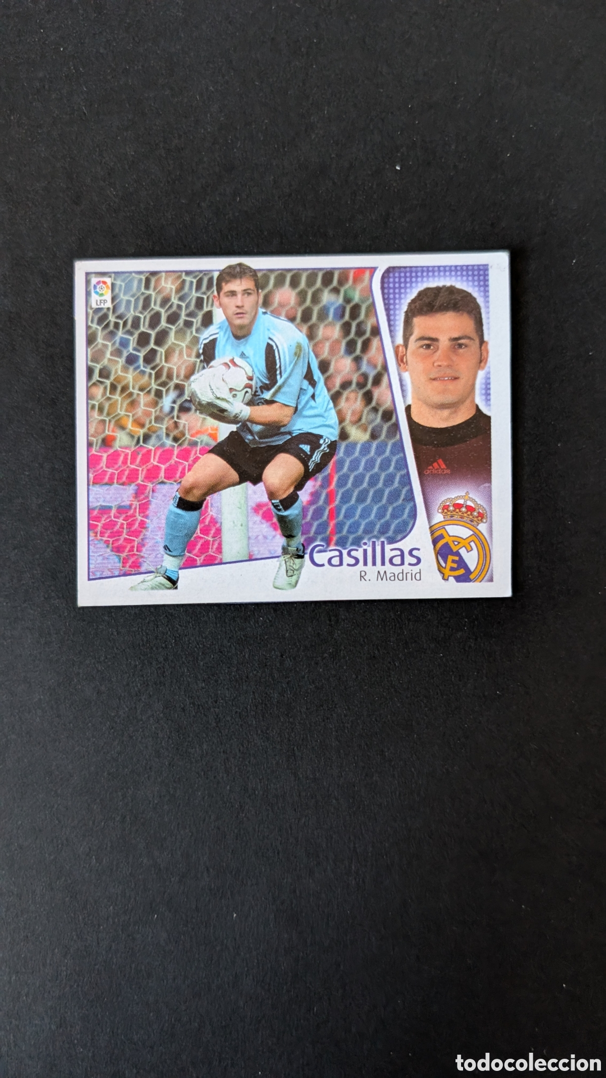 Cromos de F&uacute;tbol: CASILLAS REAL MADRID LIGA ESTE 2004/05 04 05 RECORTADO