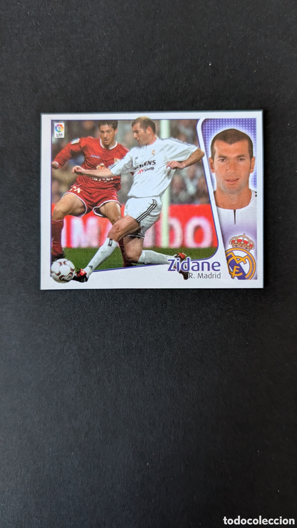 Cromos de F&uacute;tbol: ZIDANE REAL MADRID LIGA ESTE 2004/05 04 05 RECORTADO