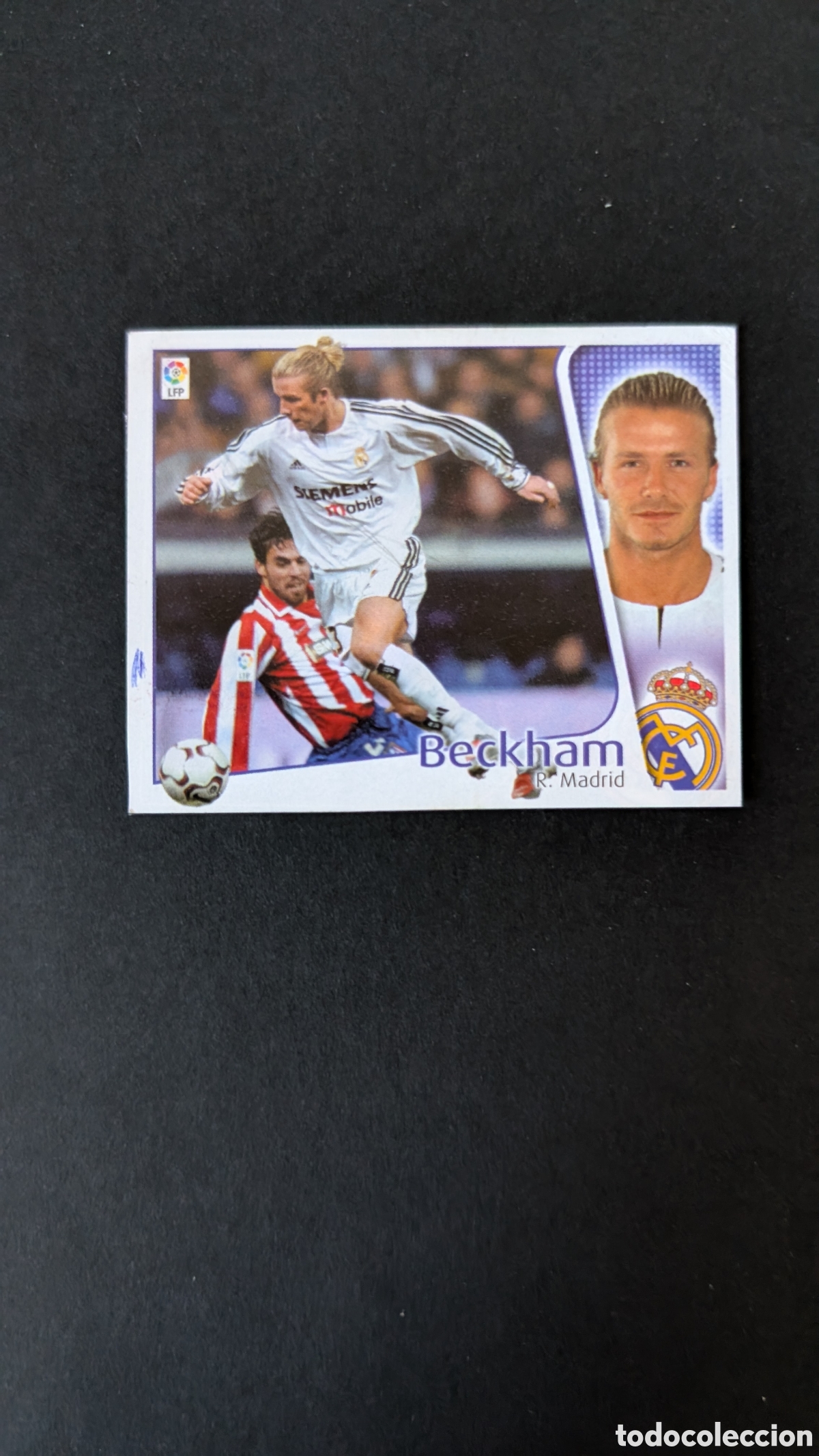 Cromos de F&uacute;tbol: BECKHAM REAL MADRID LIGA ESTE 2004/05 04 05 RECORTADO