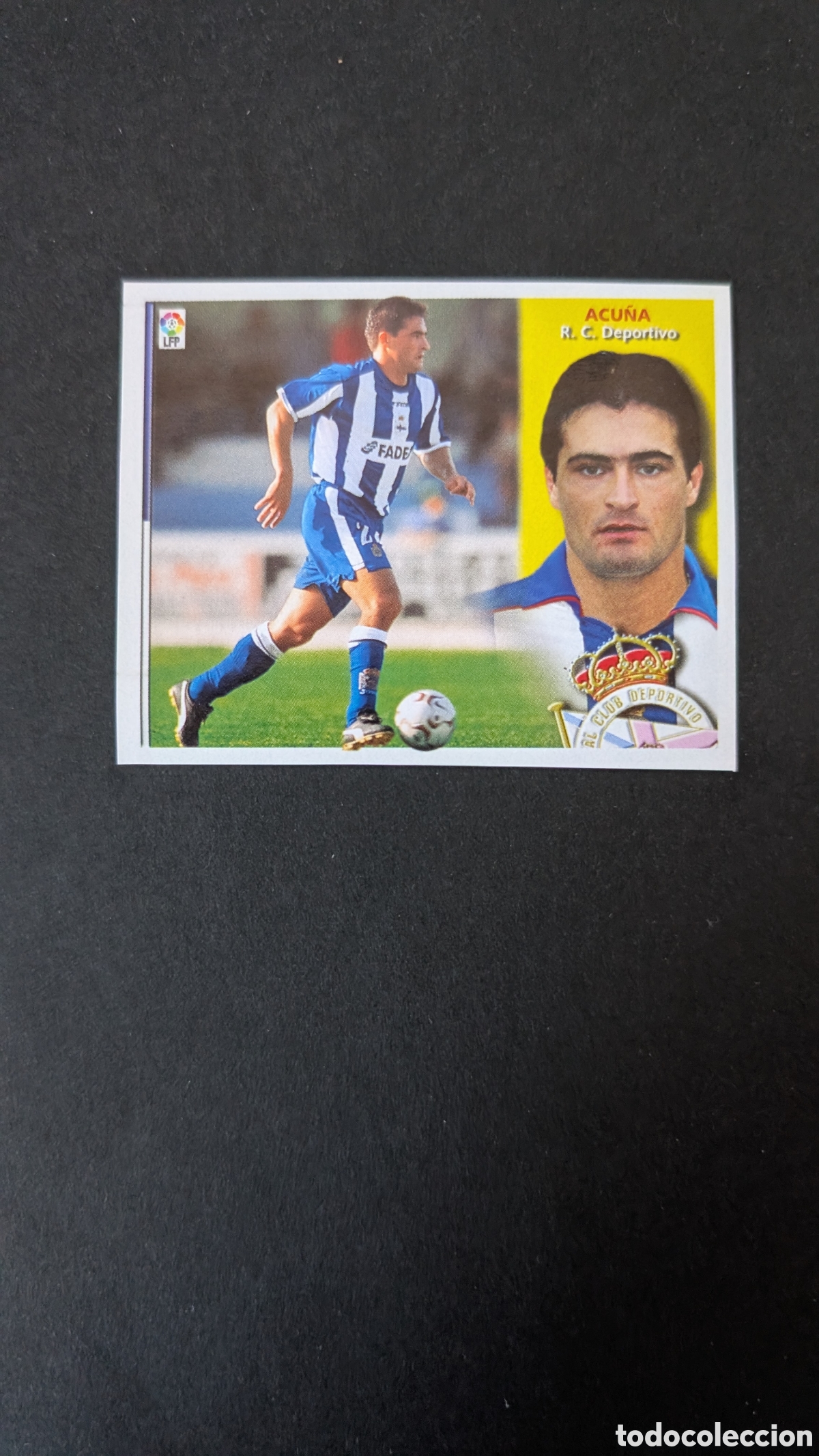 Football Stickers: ACU&Ntilde;A DEPORTIVO FICHAJE 9 VERSION LIGA ESTE 2002/03 02 03 RECORTADO