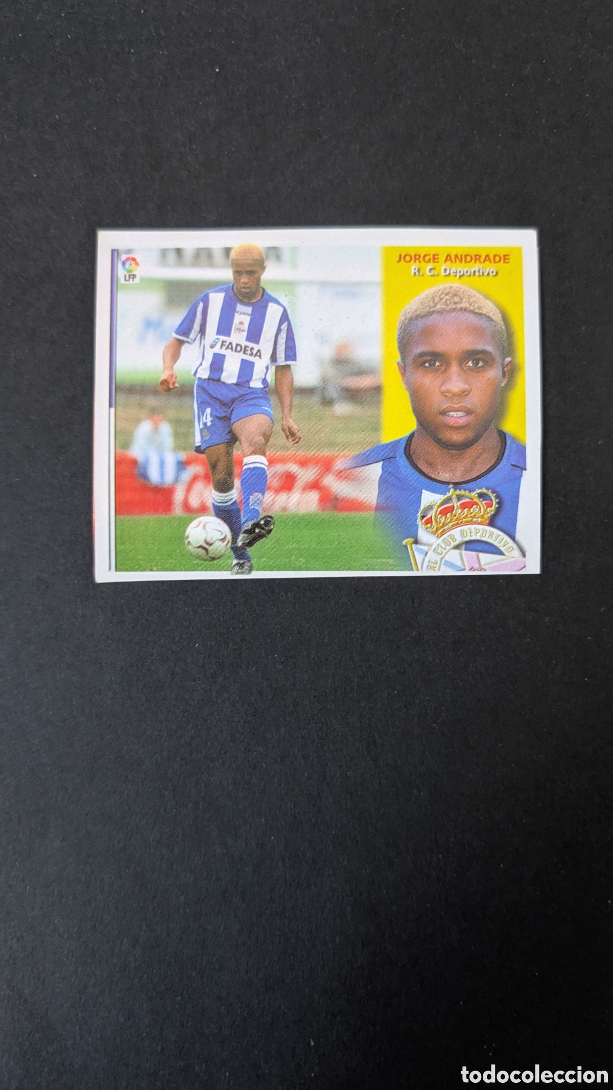 Football Stickers: JORGE ANDRADE DEPORTIVO FICHAJE 17 LIGA ESTE 2002/03 02 03 RECORTADO
