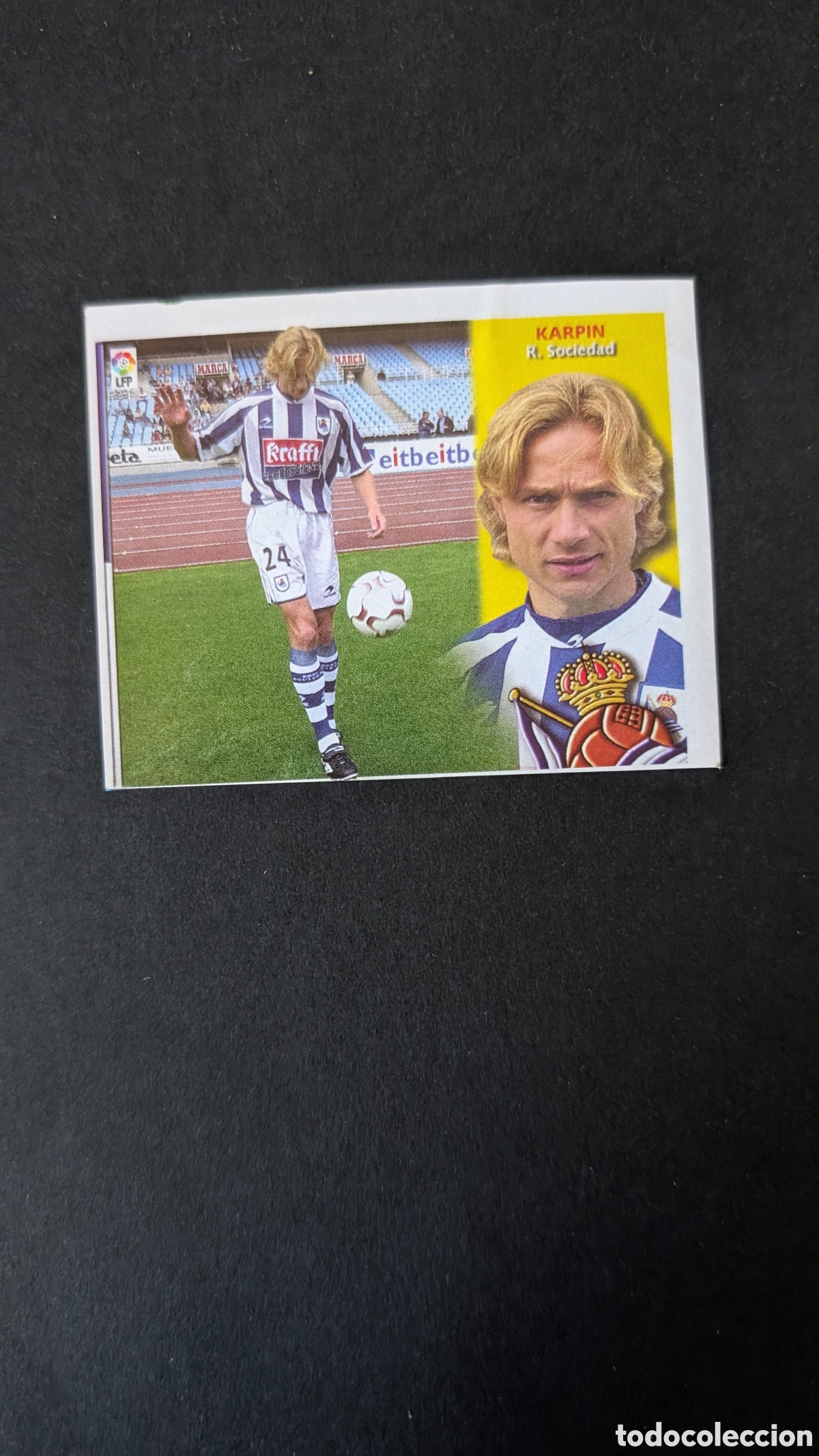 Football Stickers: KARPIN REAL SOCIEDAD FICHAJE 27 LIGA ESTE 2002/03 02 03 RECORTADO
