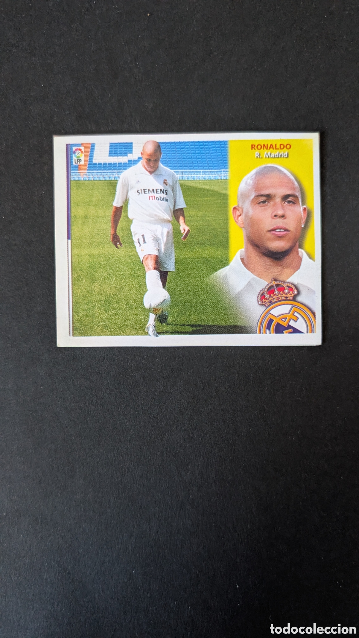 Football Stickers: RONALDO REAL MADRID FICHAJE 31 VERSION LIGA ESTE 2002/03 02 03 RECORTADO
