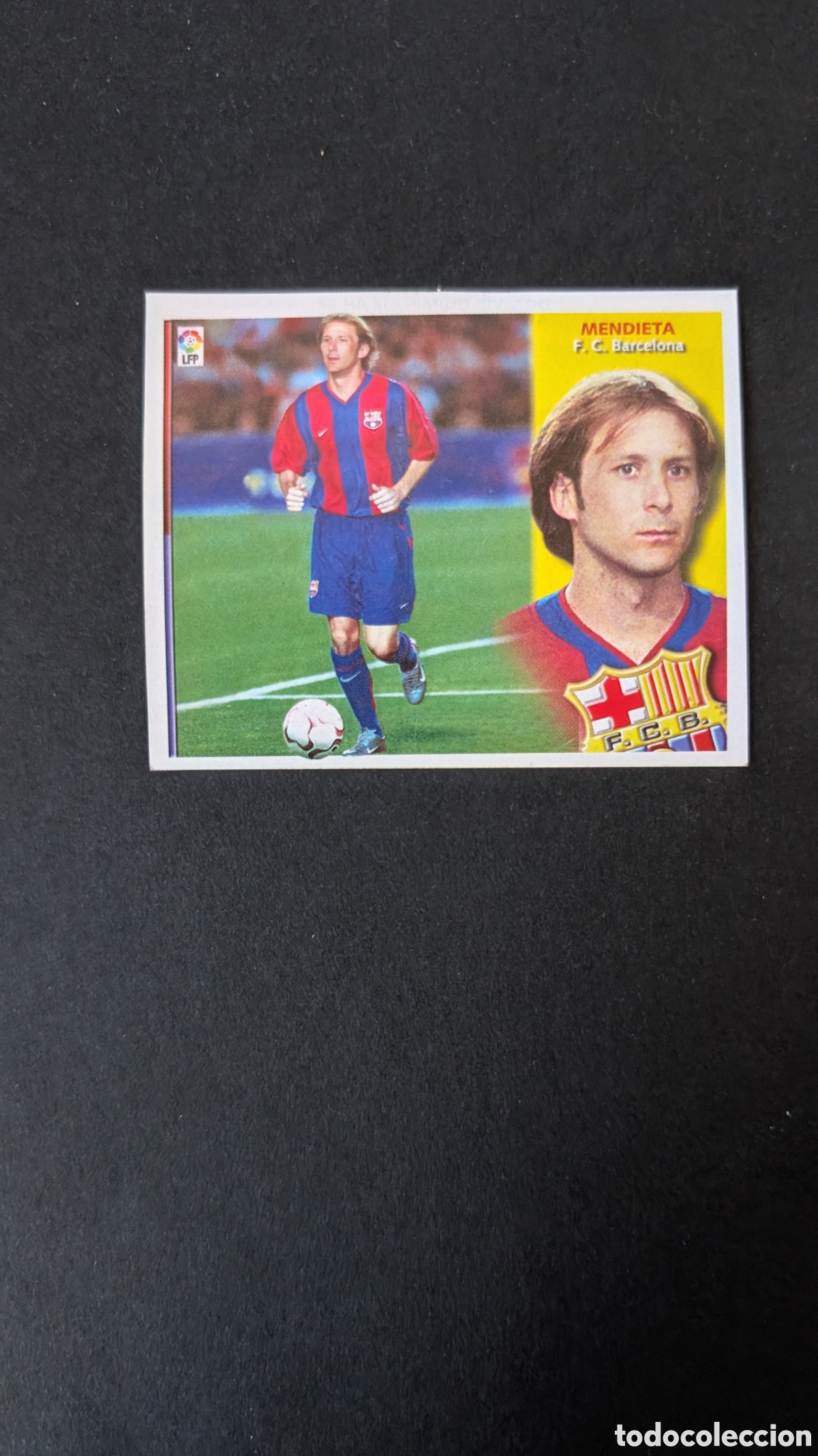 Football Stickers: MENDIETA BARCELONA VERSION COLOCA LIGA ESTE 2002/03 02 03 RECORTADO